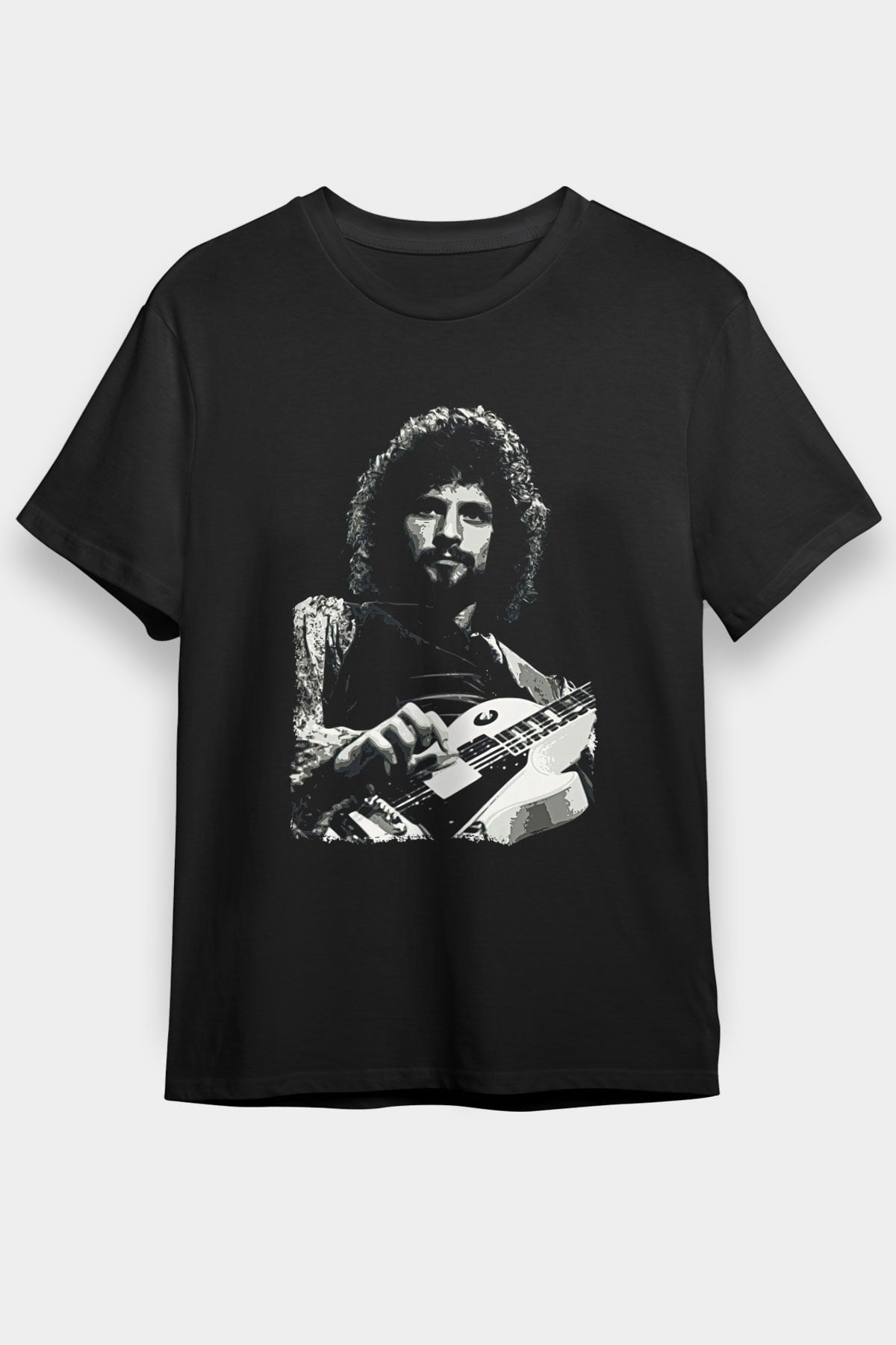 Fleetwod Mac Baskılı Unisex Siyah Tişört - Tshirt