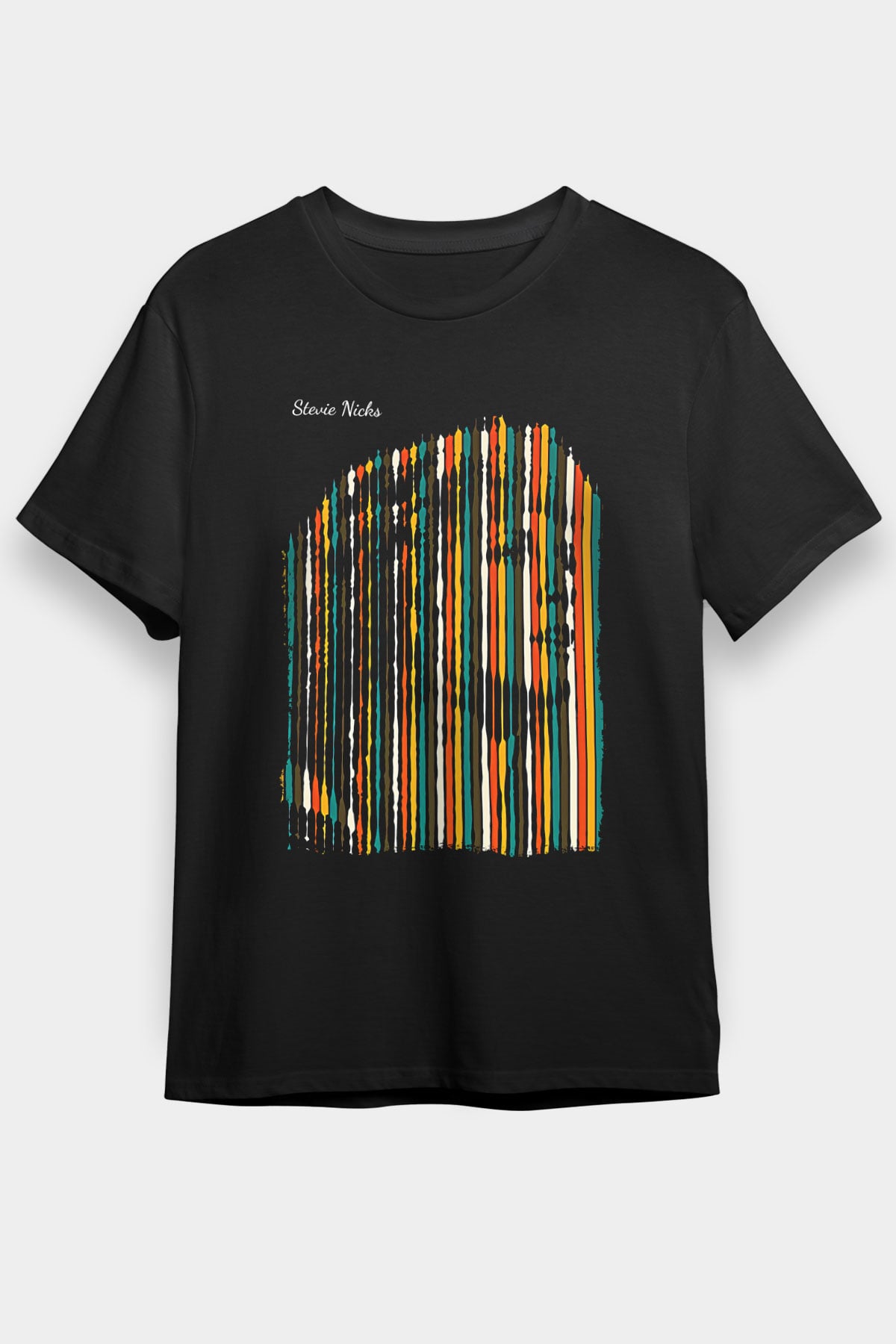 Fleetwod Mac Baskılı Unisex Siyah Tişört - Tshirt