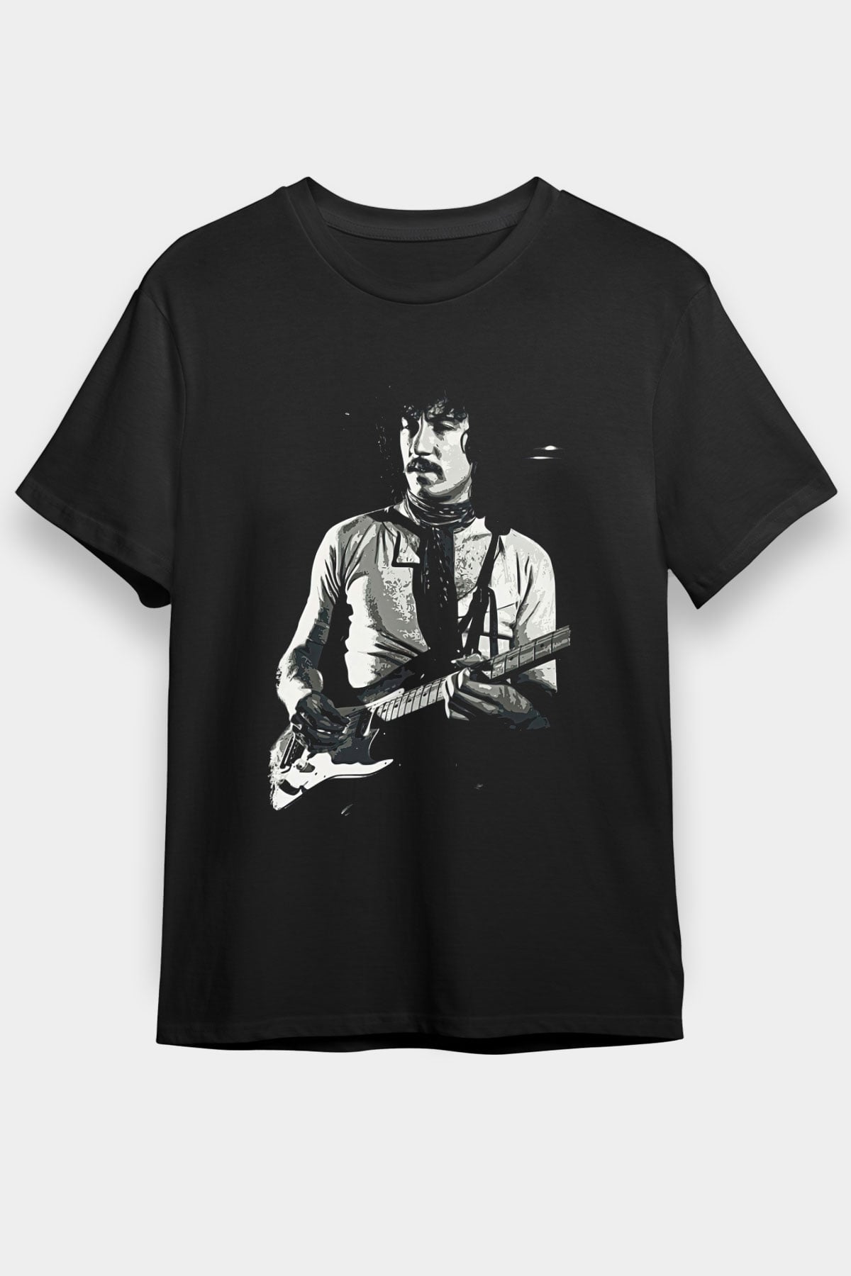 Fleetwod Mac Baskılı Unisex Siyah Tişört - Tshirt