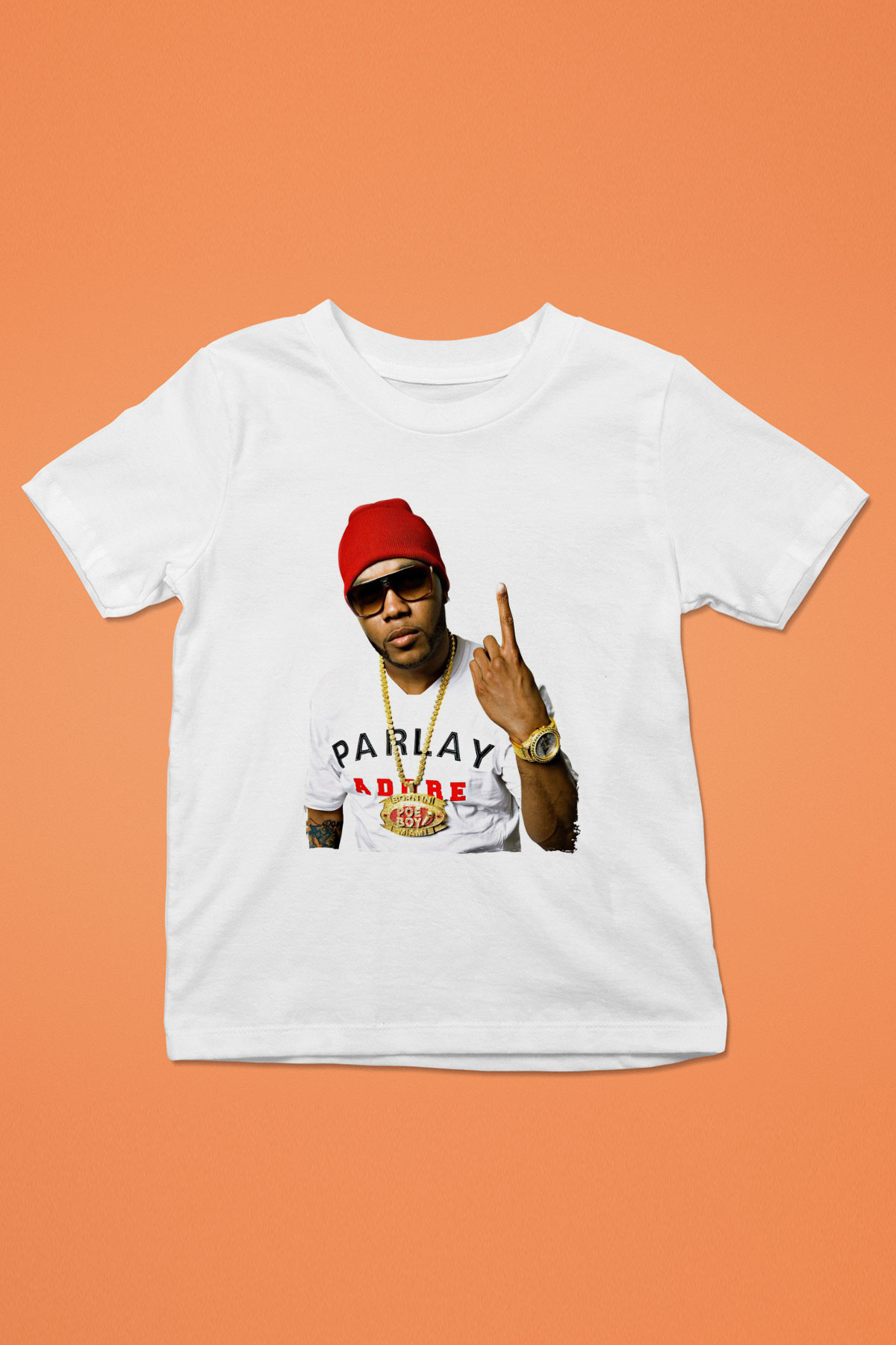 Flo Rida Beyaz Unisex Çocuk Tişört