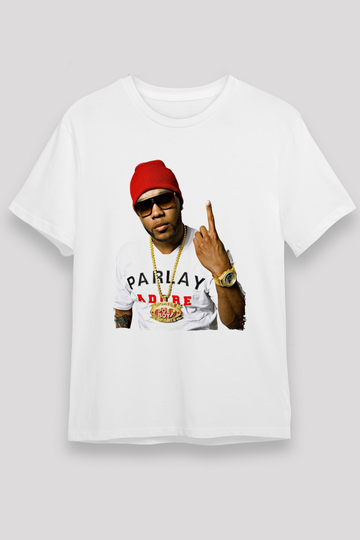 Flo Rida Beyaz Unisex Tişört T-Shirt - TişörtFabrikası