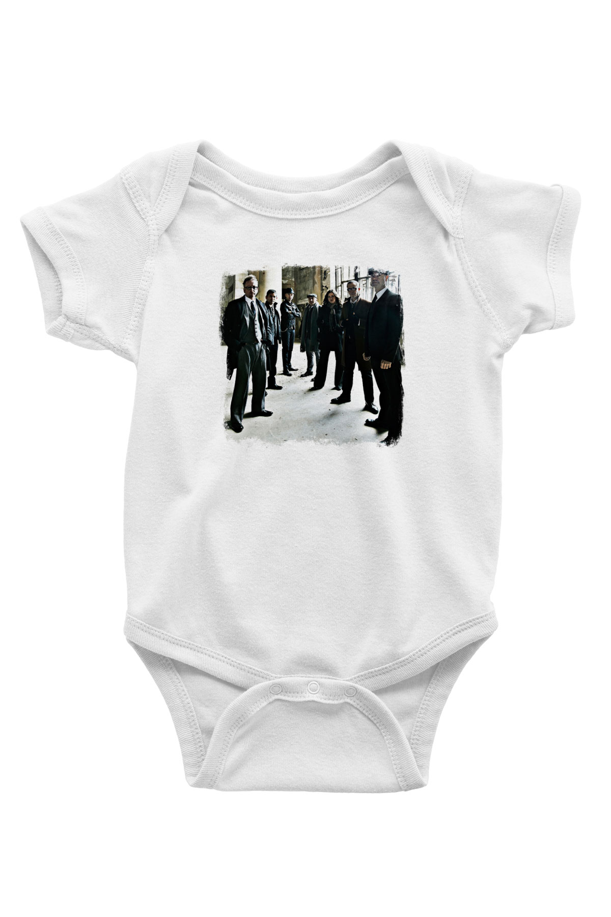 Flogging Molly Baskılı Unisex Beyaz Bebek Body - Zıbın
