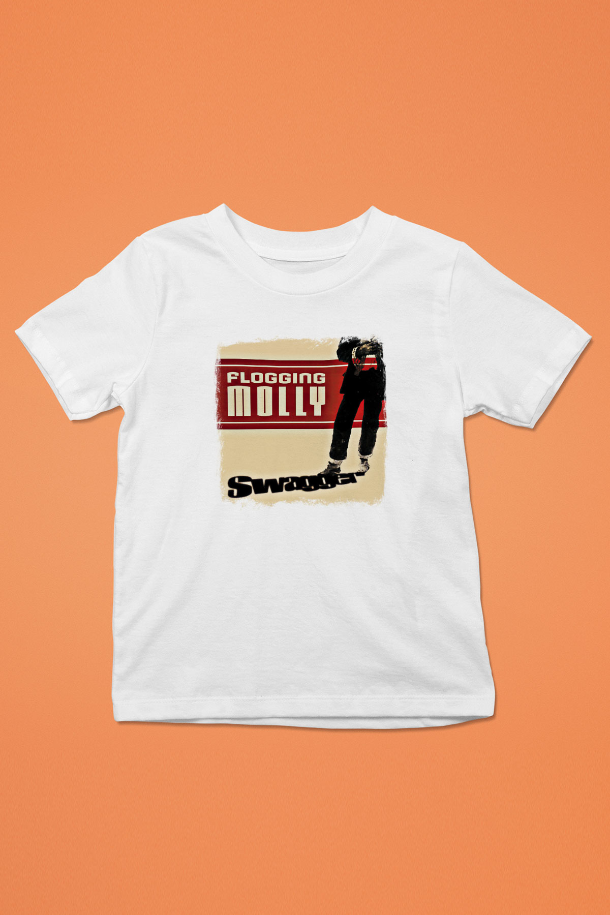 Flogging Molly Baskılı Unisex Beyaz Çocuk Tişört