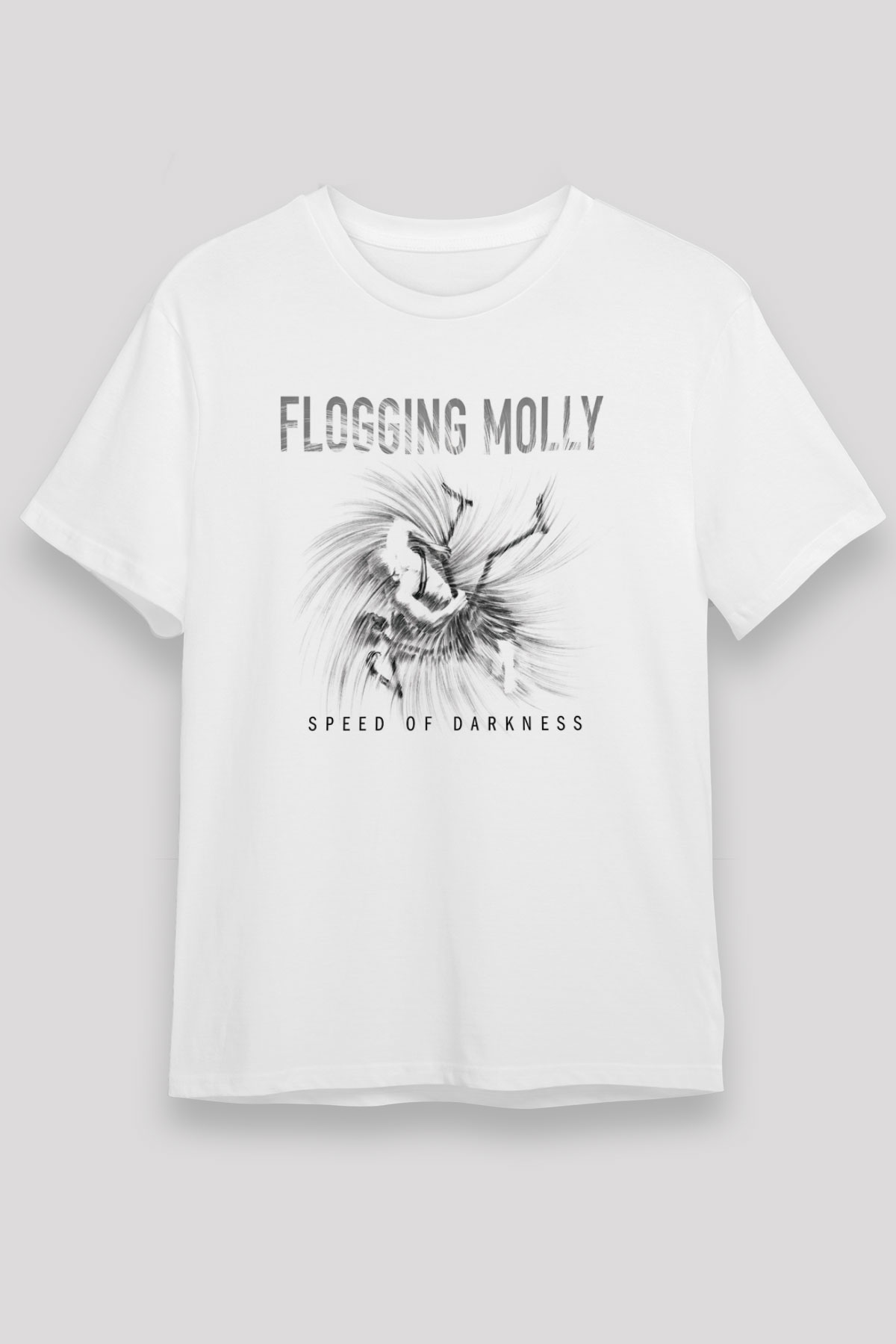 Flogging Molly Baskılı Unisex Beyaz Tişört