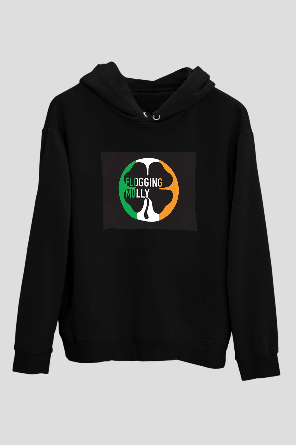 Flogging Molly Siyah Unisex Hoodie
