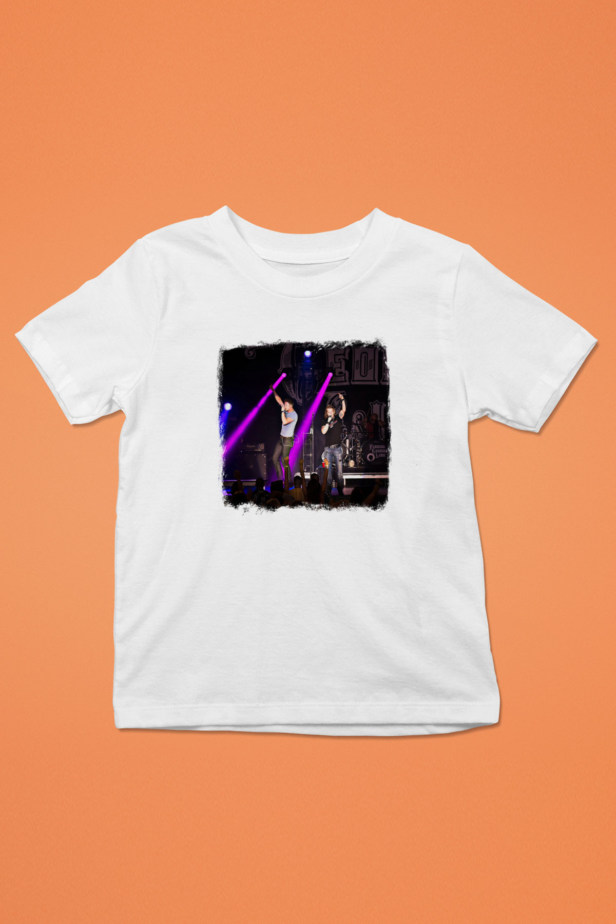 Florida Georgia Line Baskılı Unisex Beyaz Çocuk Tişört