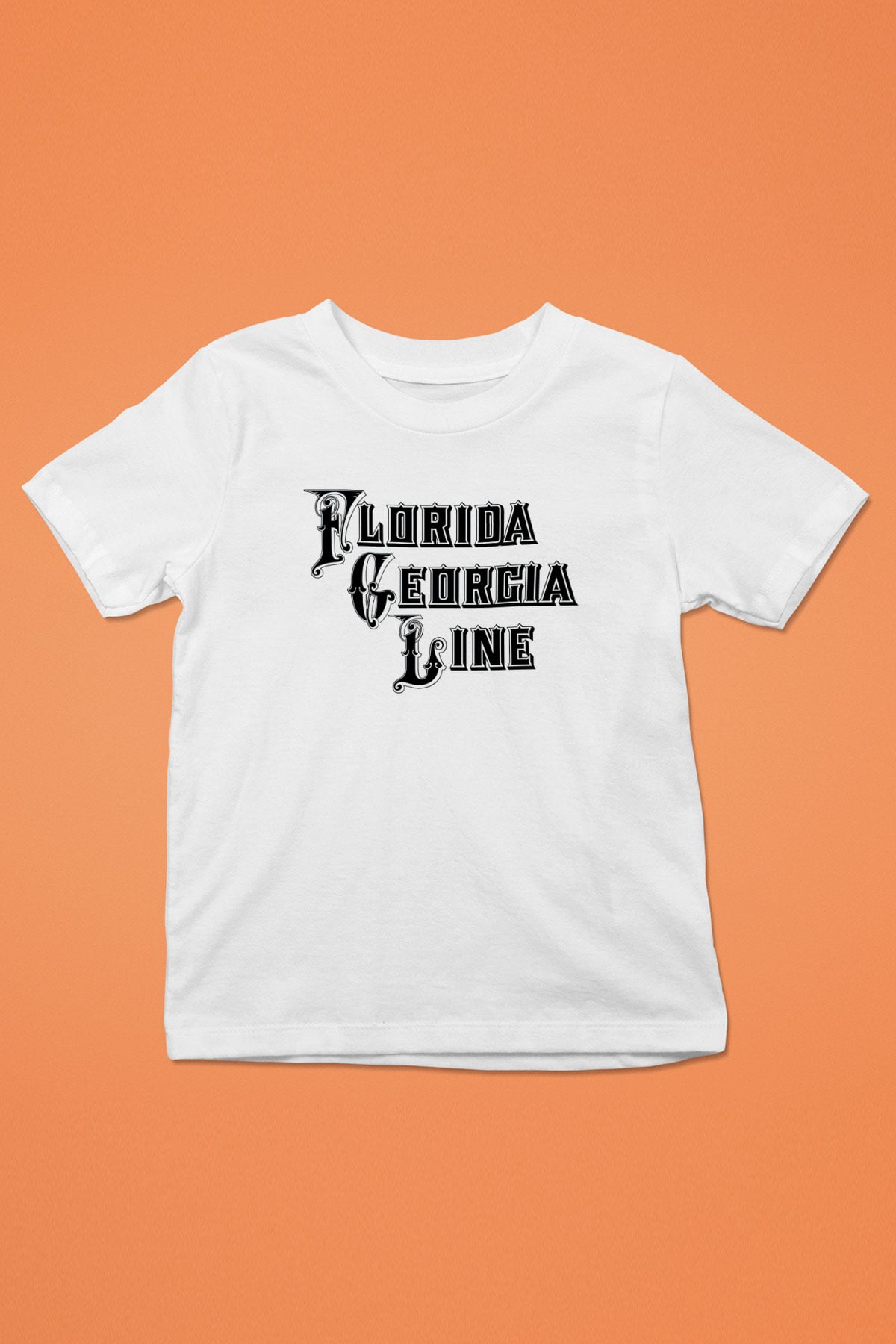 Florida Georgia Line Beyaz Unisex Çocuk Tişört