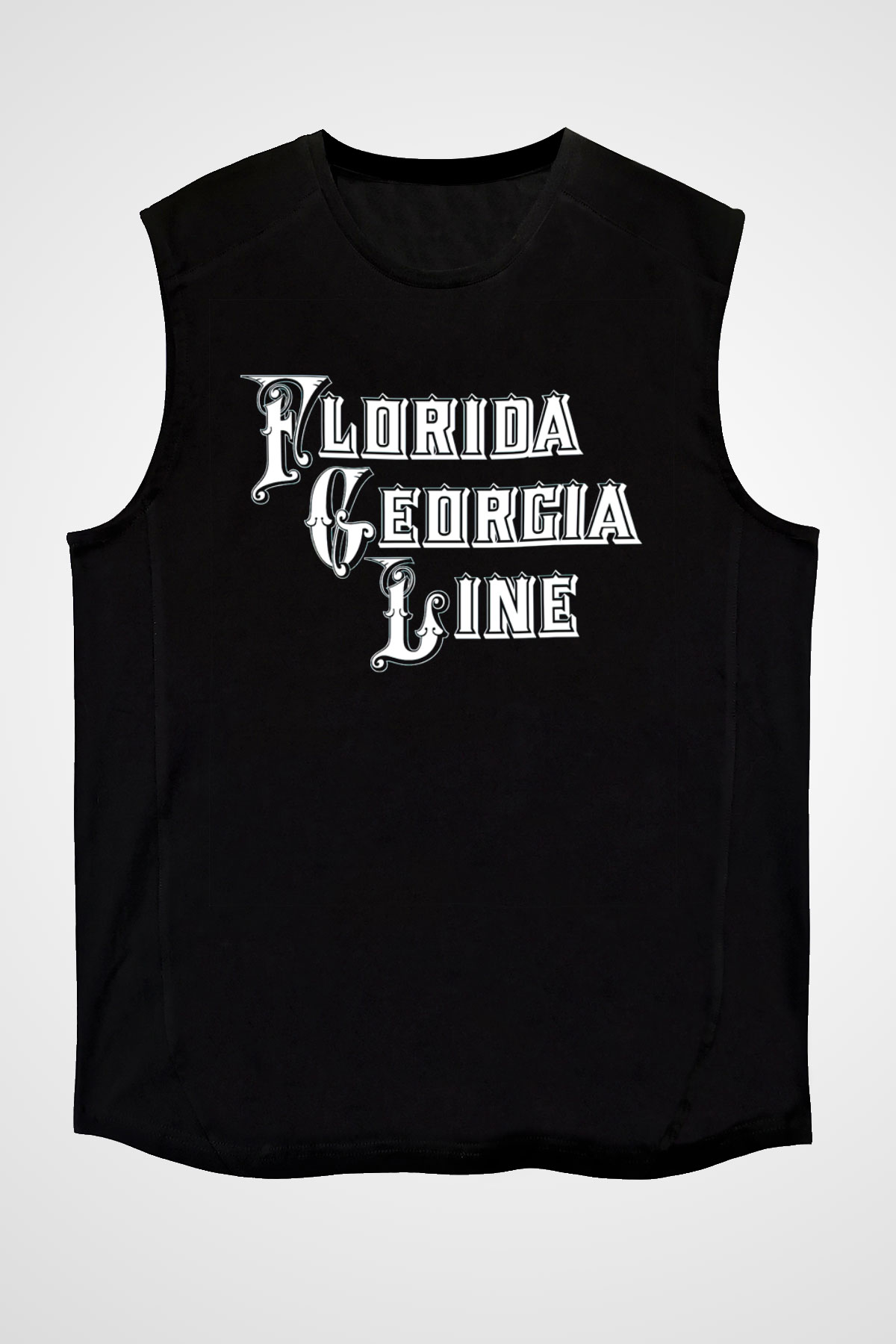 Florida Georgia Line Siyah Unisex Kolsuz Tişört