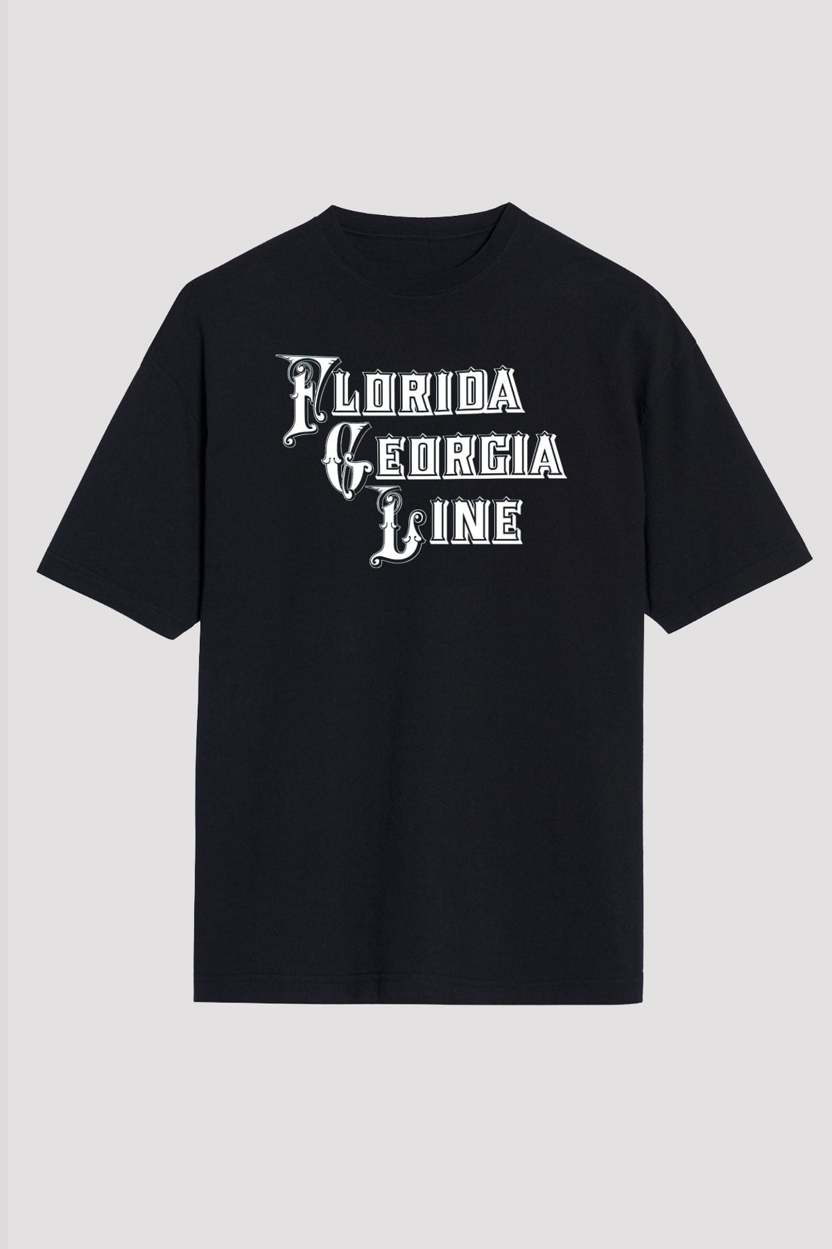 Florida Georgia Line Siyah Unisex Tişört T-Shirt - TişörtFabrikası