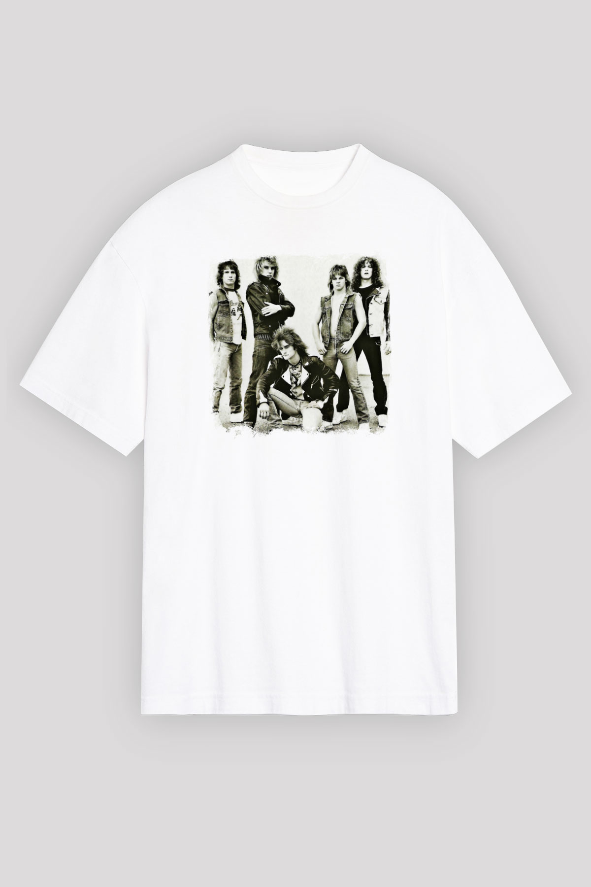 Flotsam and Jetsam Baskılı Unisex Beyaz Oversize Tişört