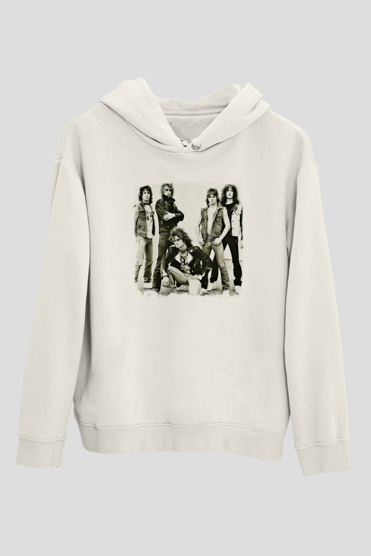 Flotsam and Jetsam Baskılı Unisex Beyaz Hoodie