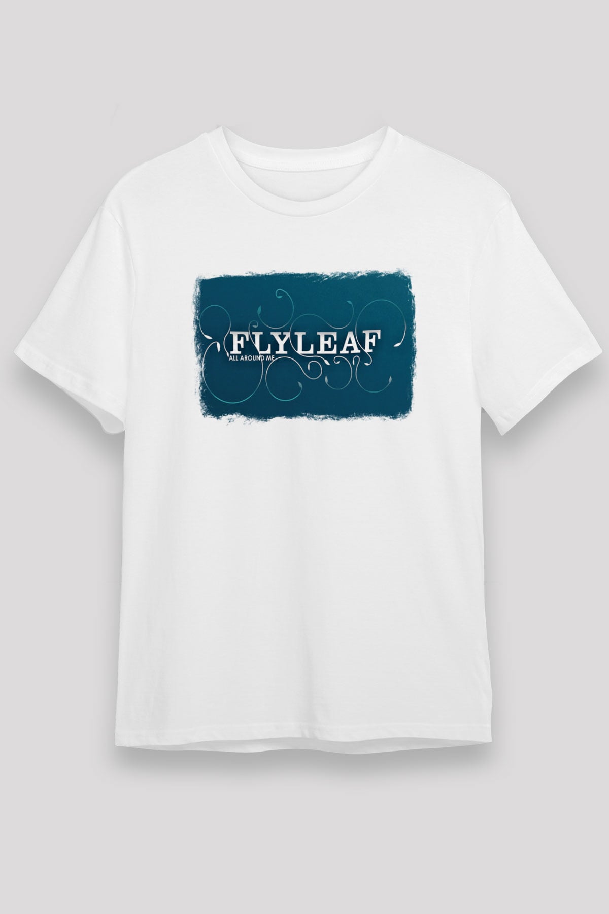Flyleaf Baskılı Unisex Beyaz Tişört
