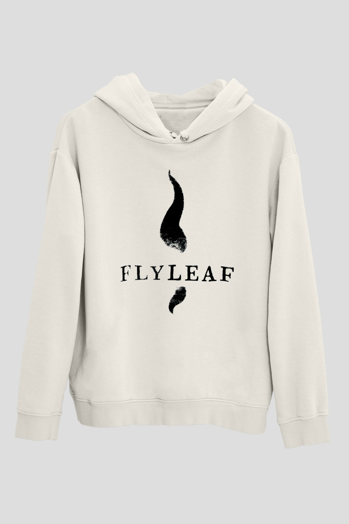 Flyleaf Beyaz Unisex Kapüşonlu Sweatshirt
