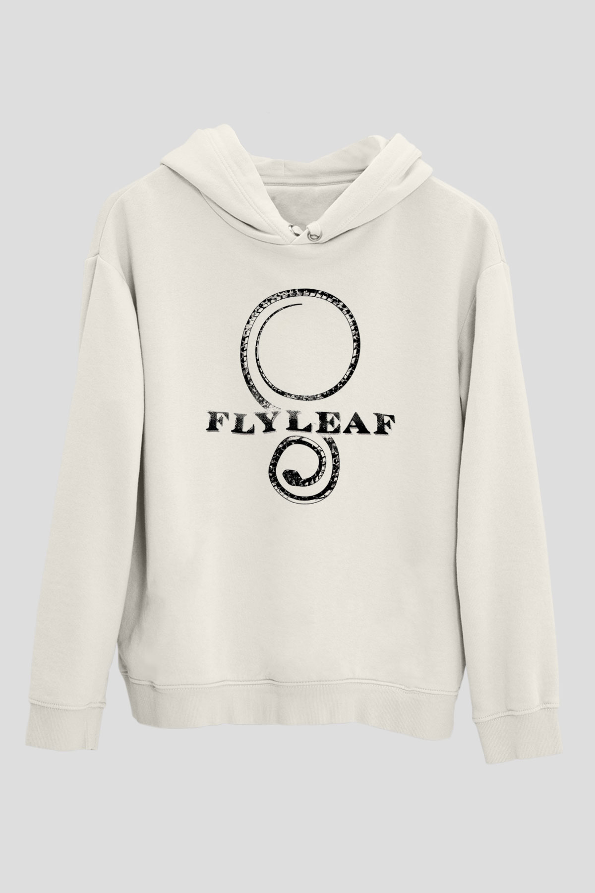 Flyleaf Beyaz Unisex Kapüşonlu Sweatshirt