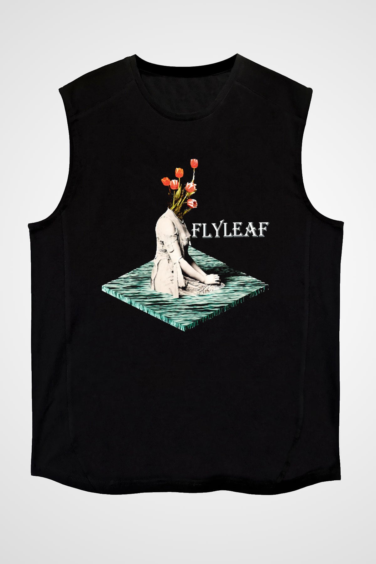 Flyleaf Siyah Unisex Kolsuz Tişört