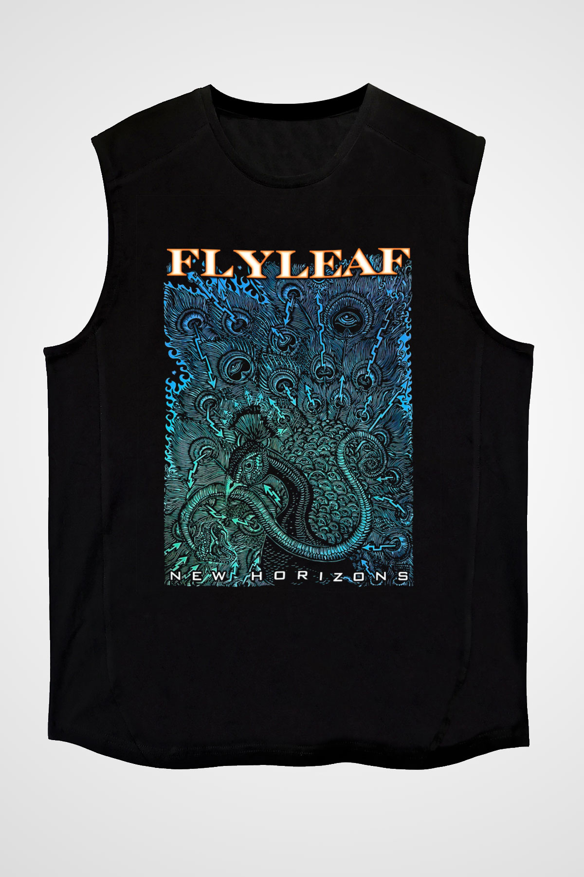 Flyleaf Siyah Unisex Kolsuz Tişört