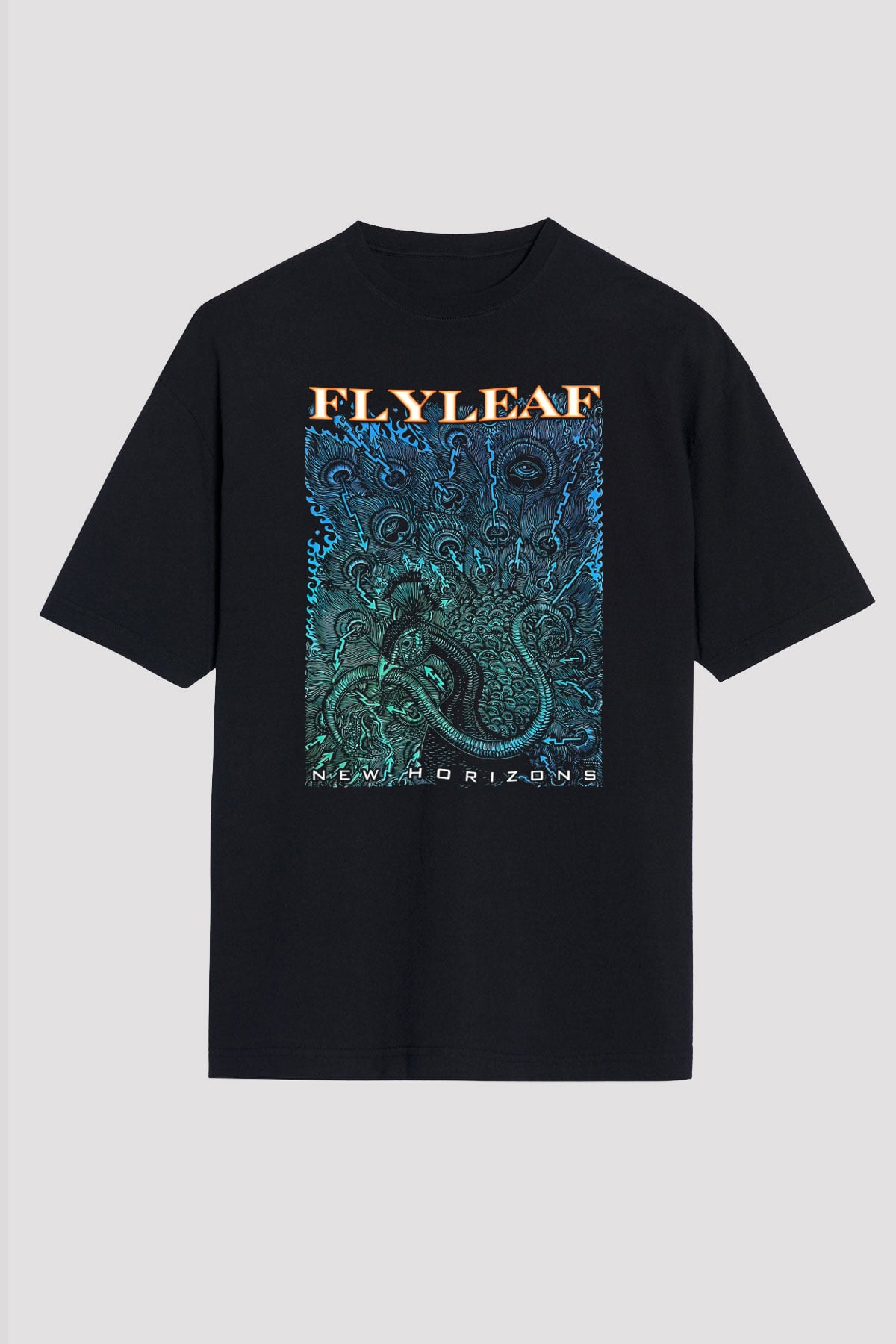 Flyleaf Siyah Unisex Oversize Tişört T-Shirt