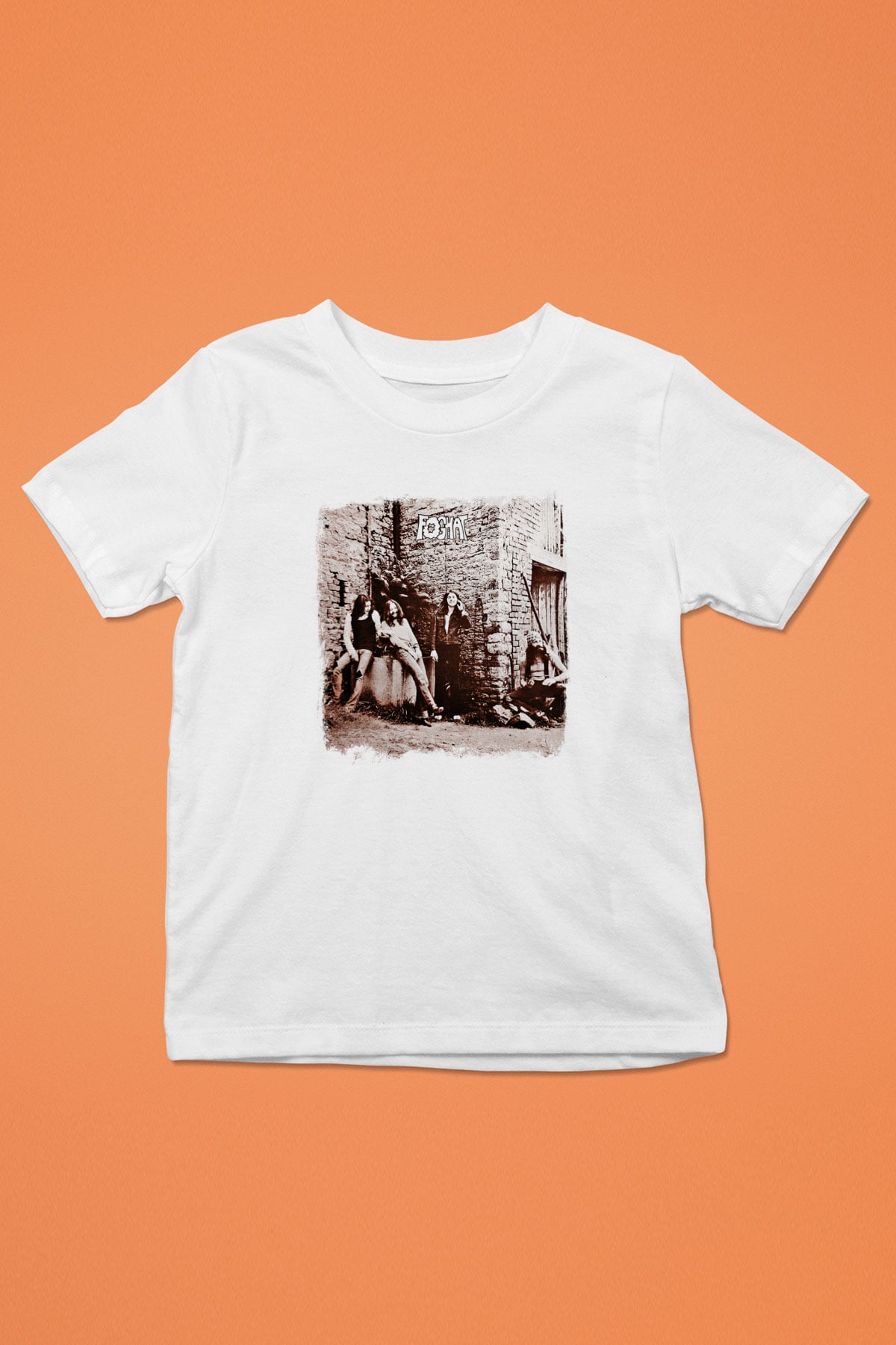 Foghat Baskılı Unisex Beyaz Çocuk Tişört