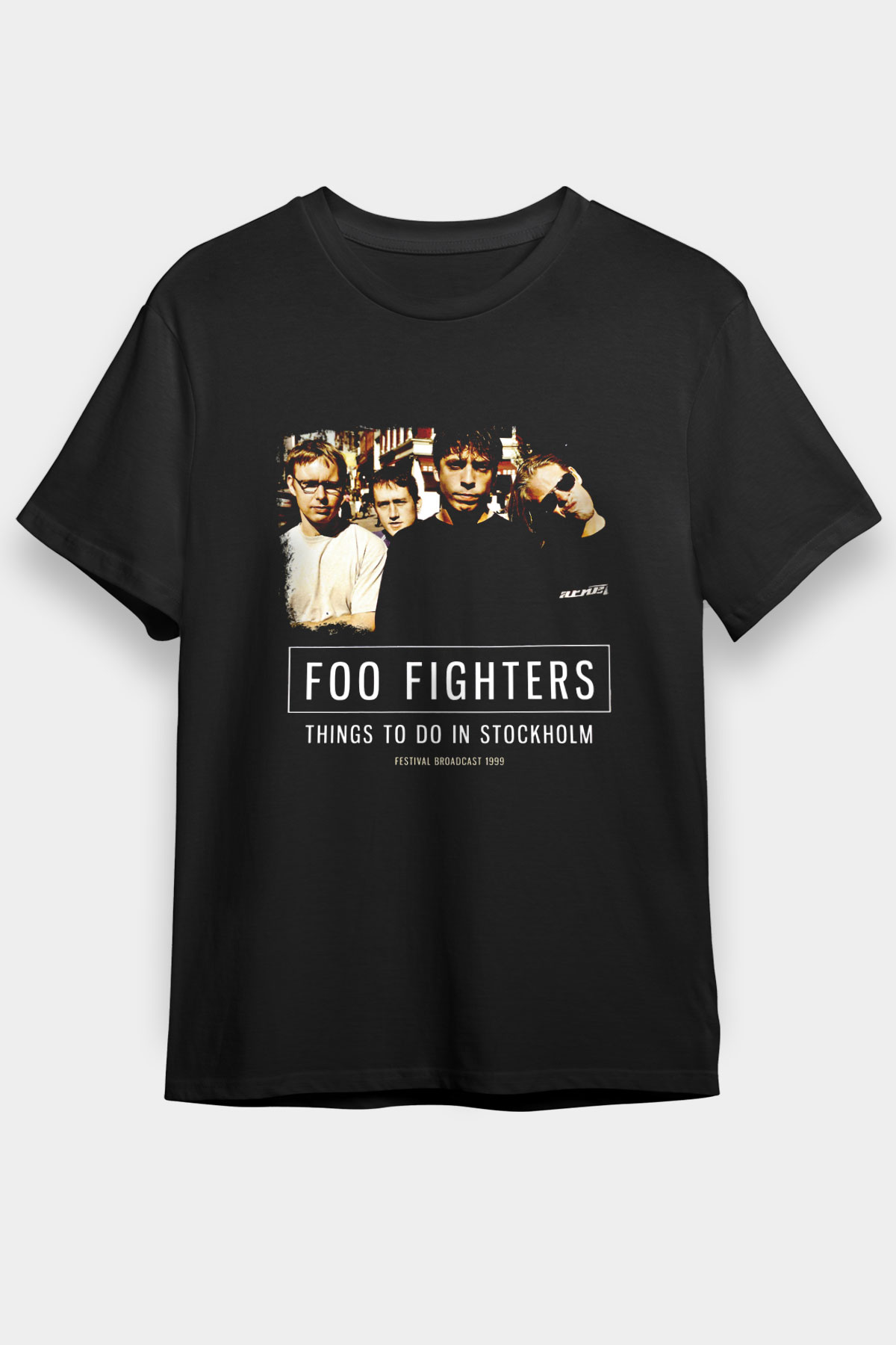 Foo Fighters Unisex Black Graphic Tee - STREETWEAR