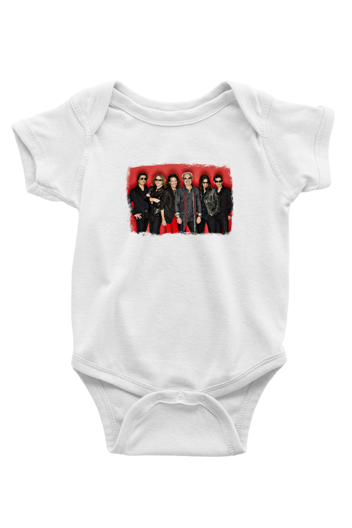 Foreigner Baskılı Unisex Beyaz Bebek Body - Zıbın