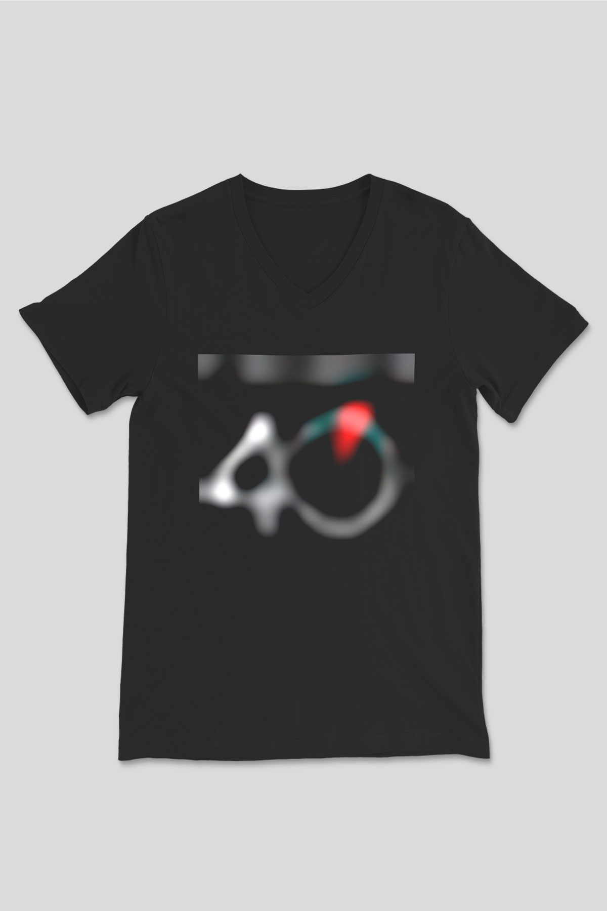 Foreigner Siyah Unisex V Yaka Tişört T-Shirt