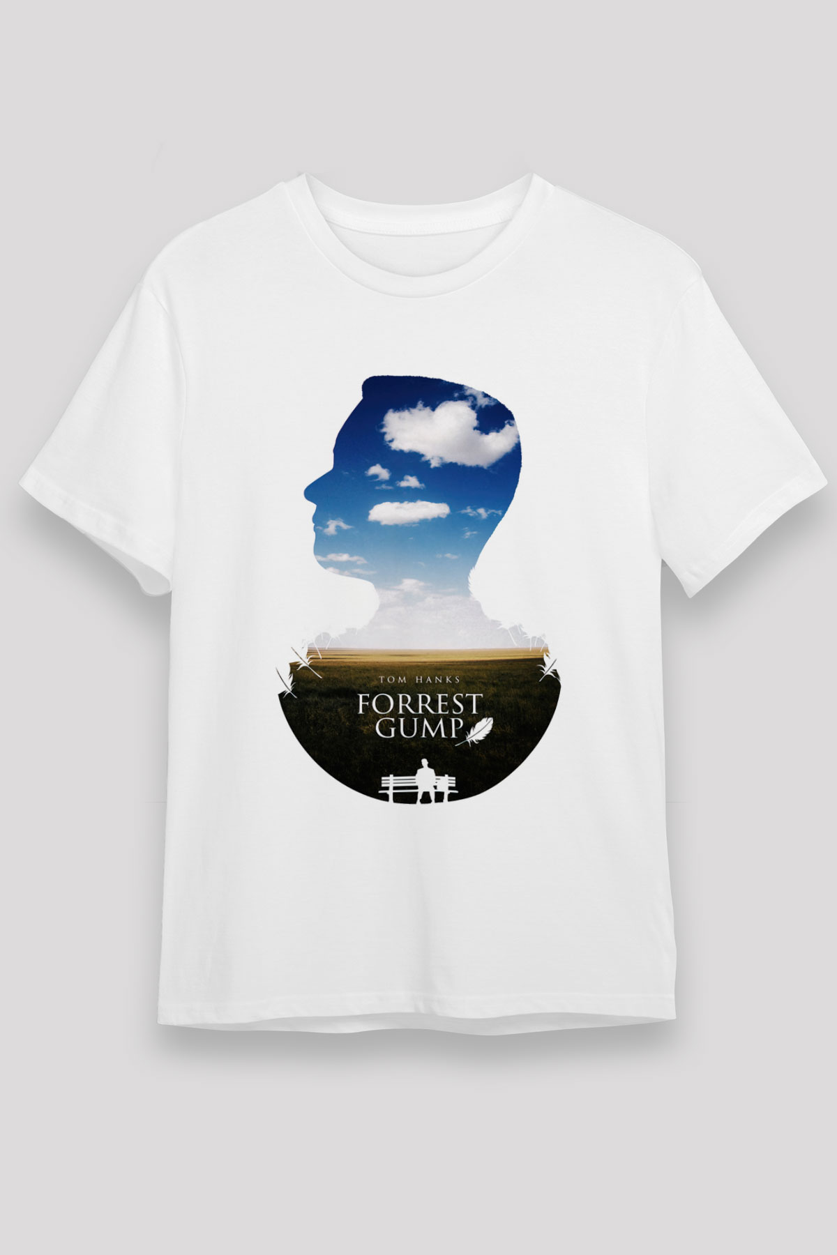 Forrest Gump Beyaz Unisex Tişört