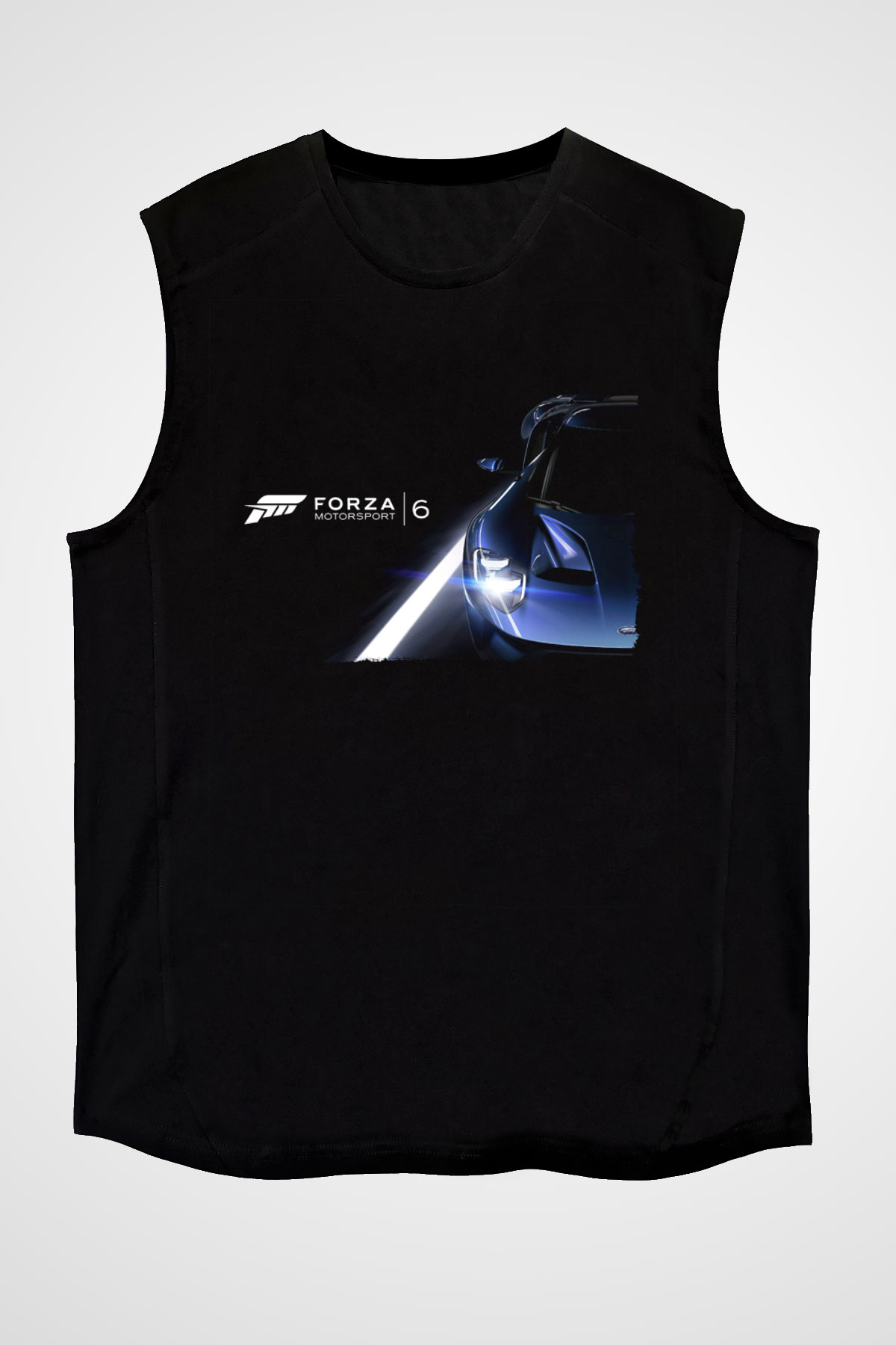 Forza Motorsport Siyah Unisex Kolsuz Tişört
