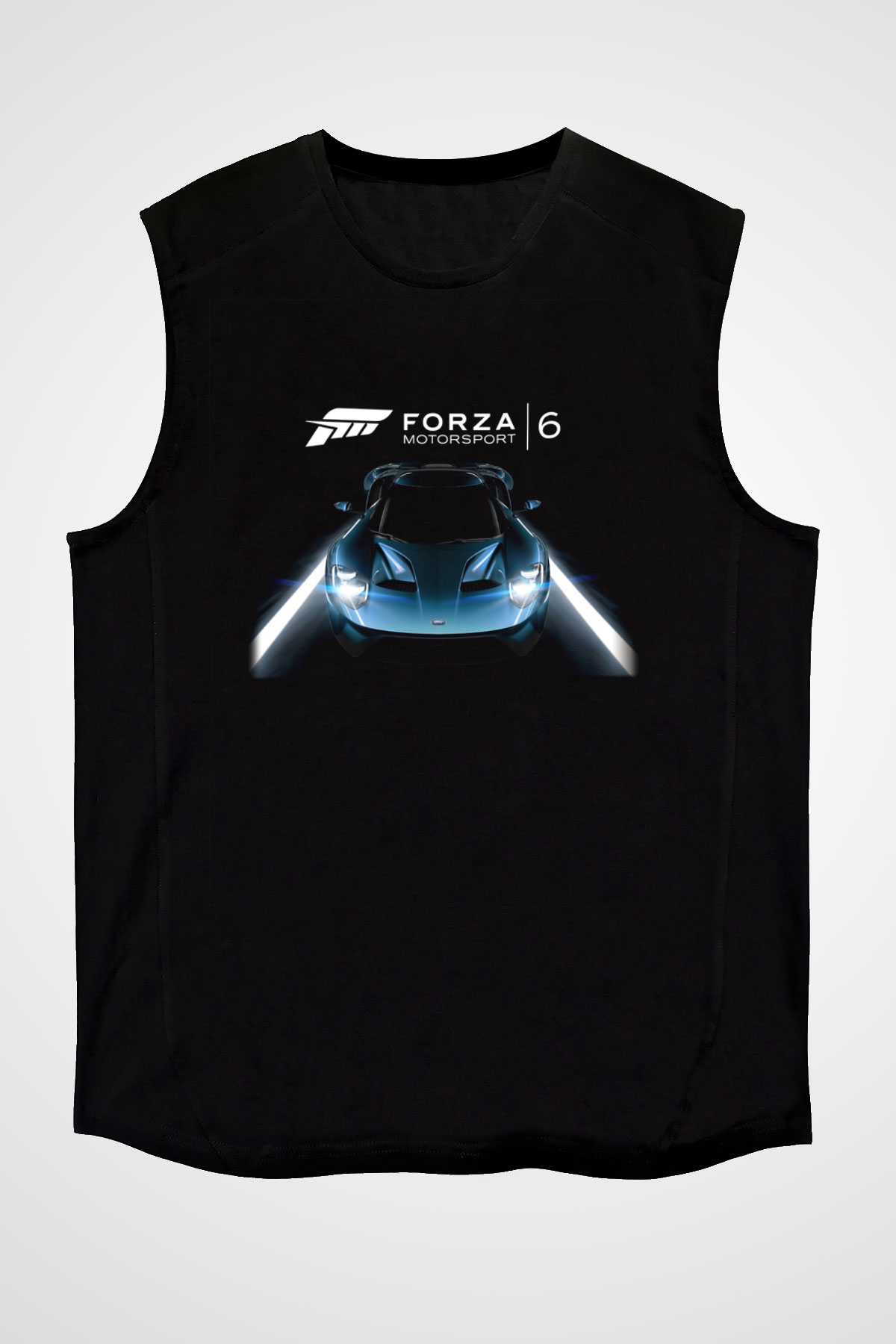 Forza Motorsport Siyah Unisex Kolsuz Tişört