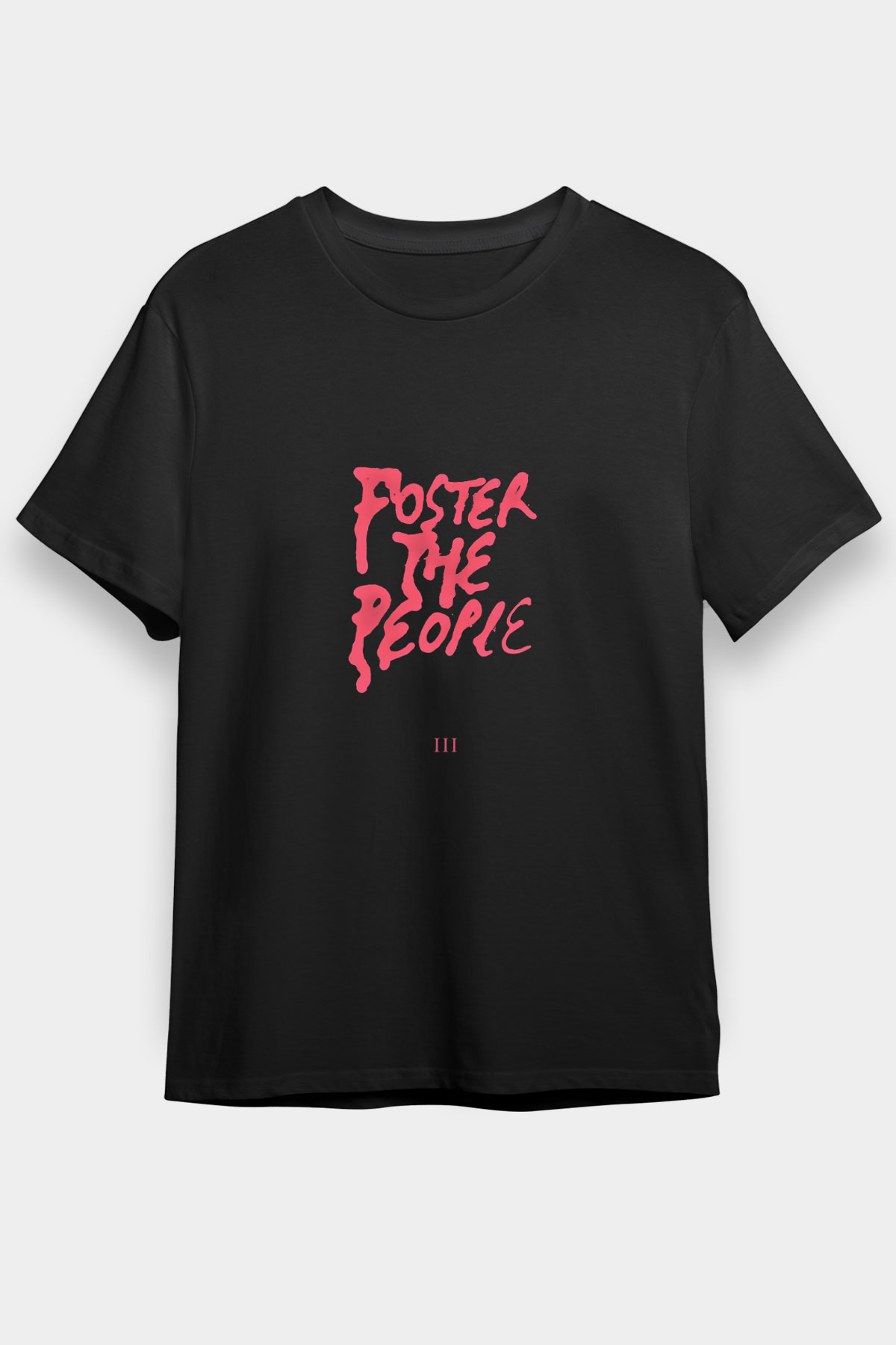 Foster the People Unisex Black Graphic Tee - STREETWEAR