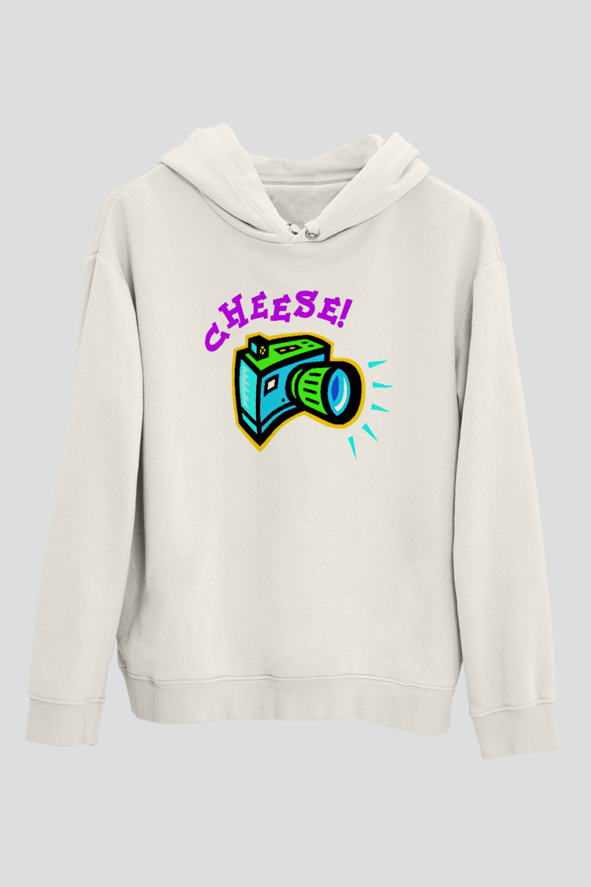 Fotoğrafçı Beyaz Unisex Hoodie
