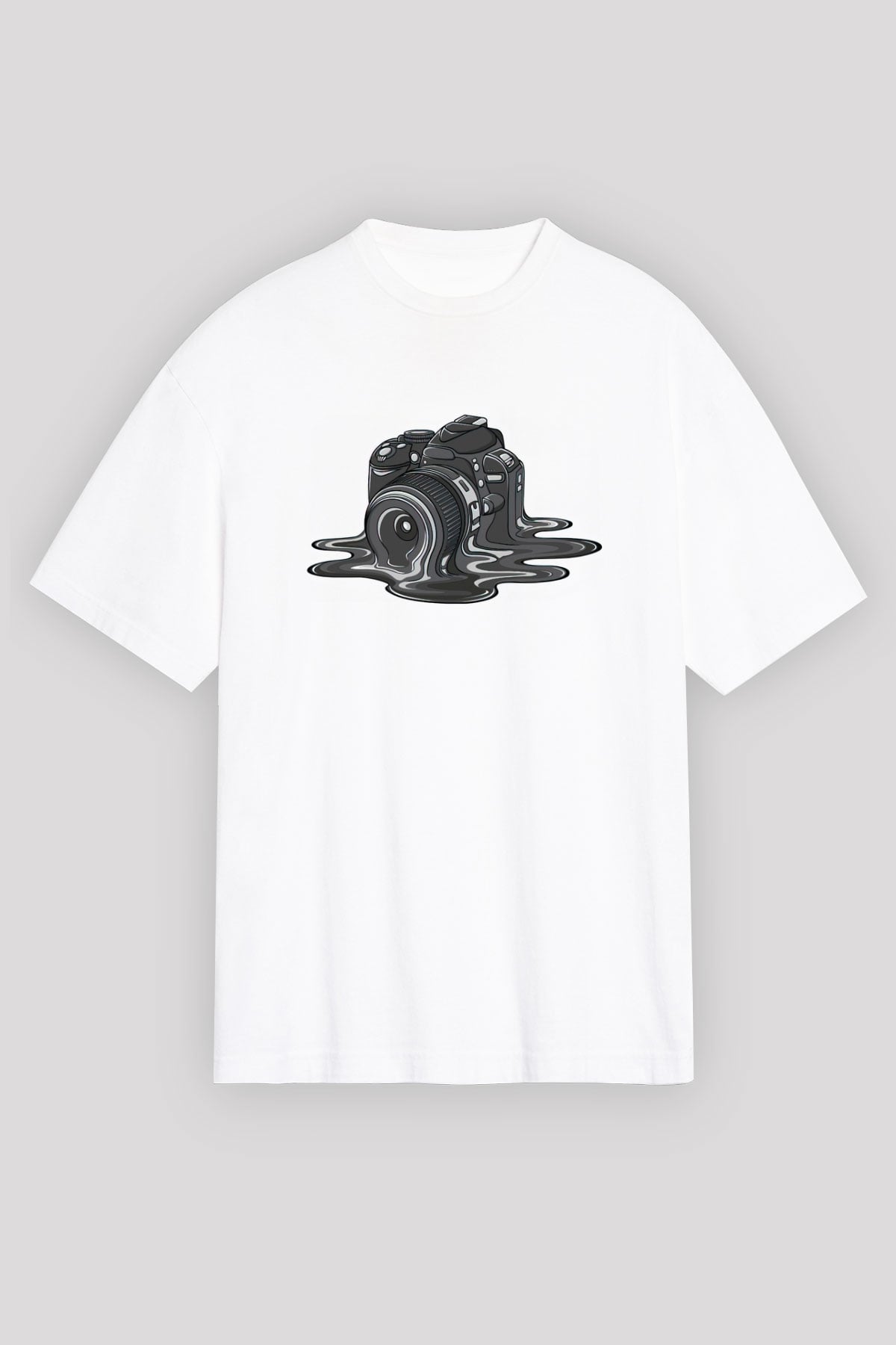 Fotoğrafçı Beyaz Unisex Tişört T-Shirt - TişörtFabrikası