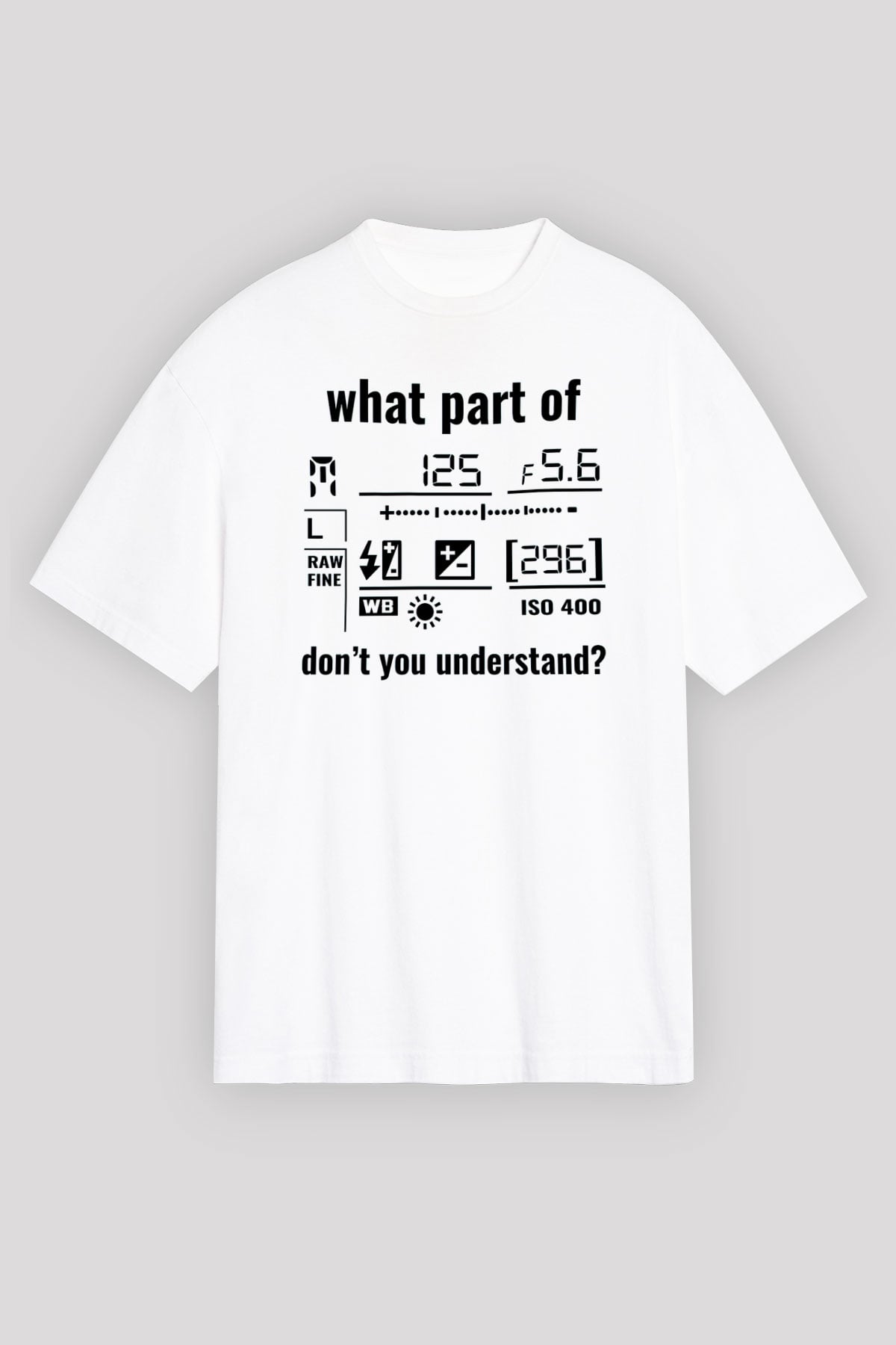 Fotoğrafçı Beyaz Unisex Tişört T-Shirt - TişörtFabrikası