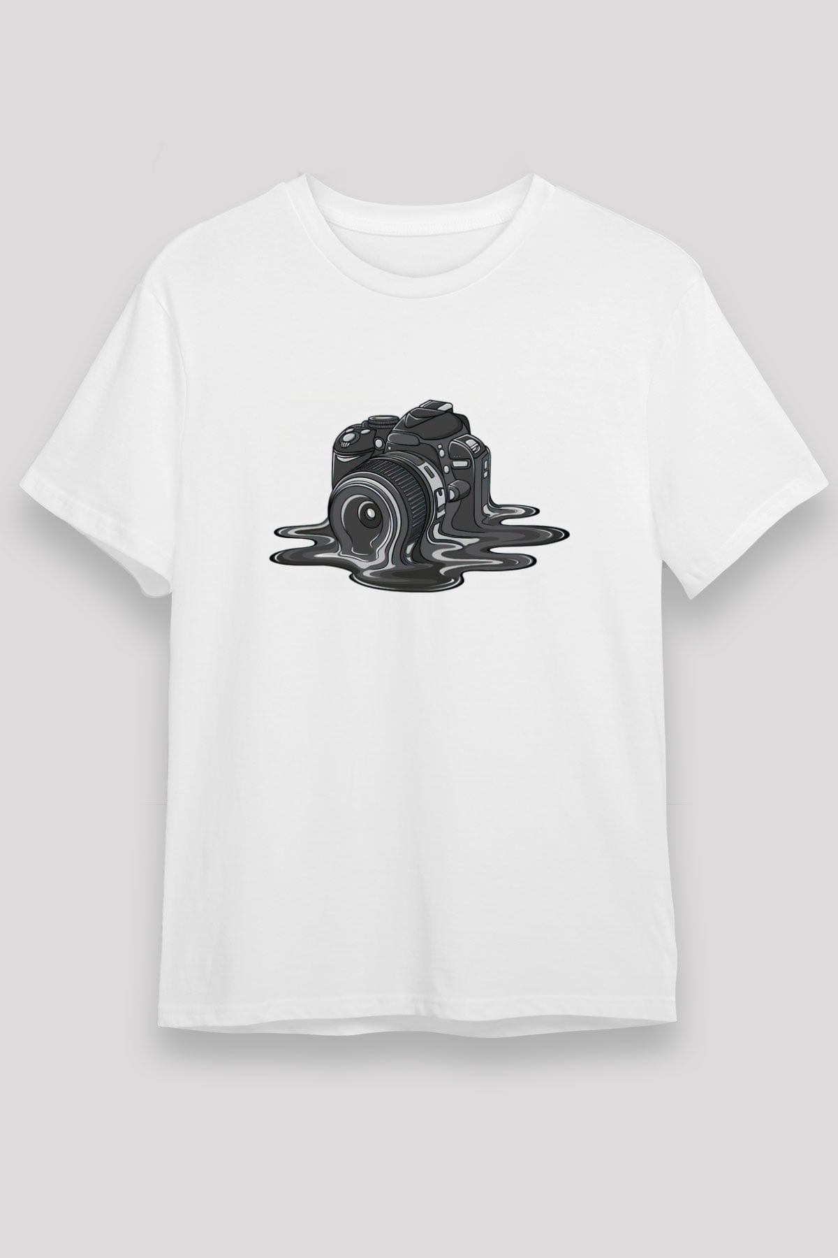 Fotoğrafçı Beyaz Unisex Tişört T-Shirt - TişörtFabrikası
