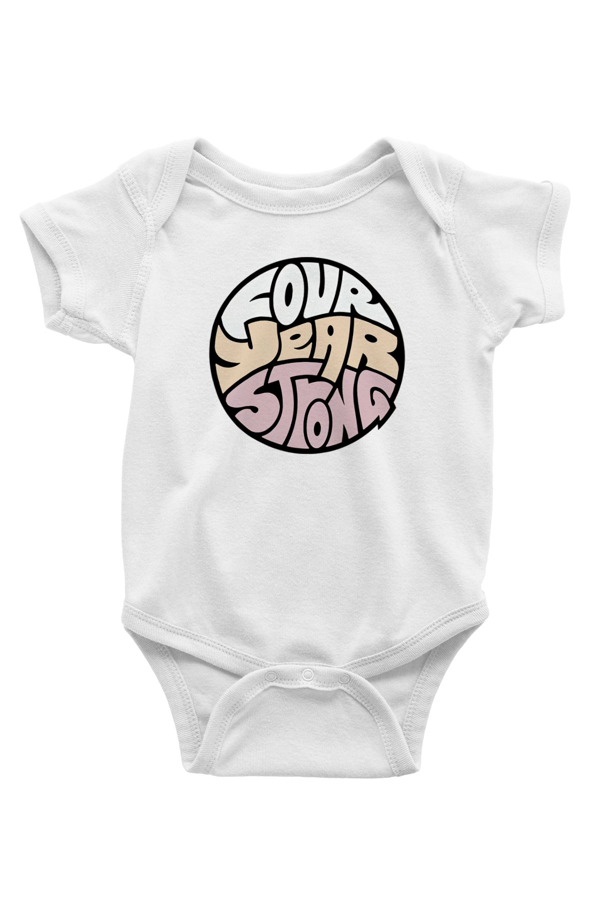 Four Year Strong Beyaz Bebek Body - Zıbın