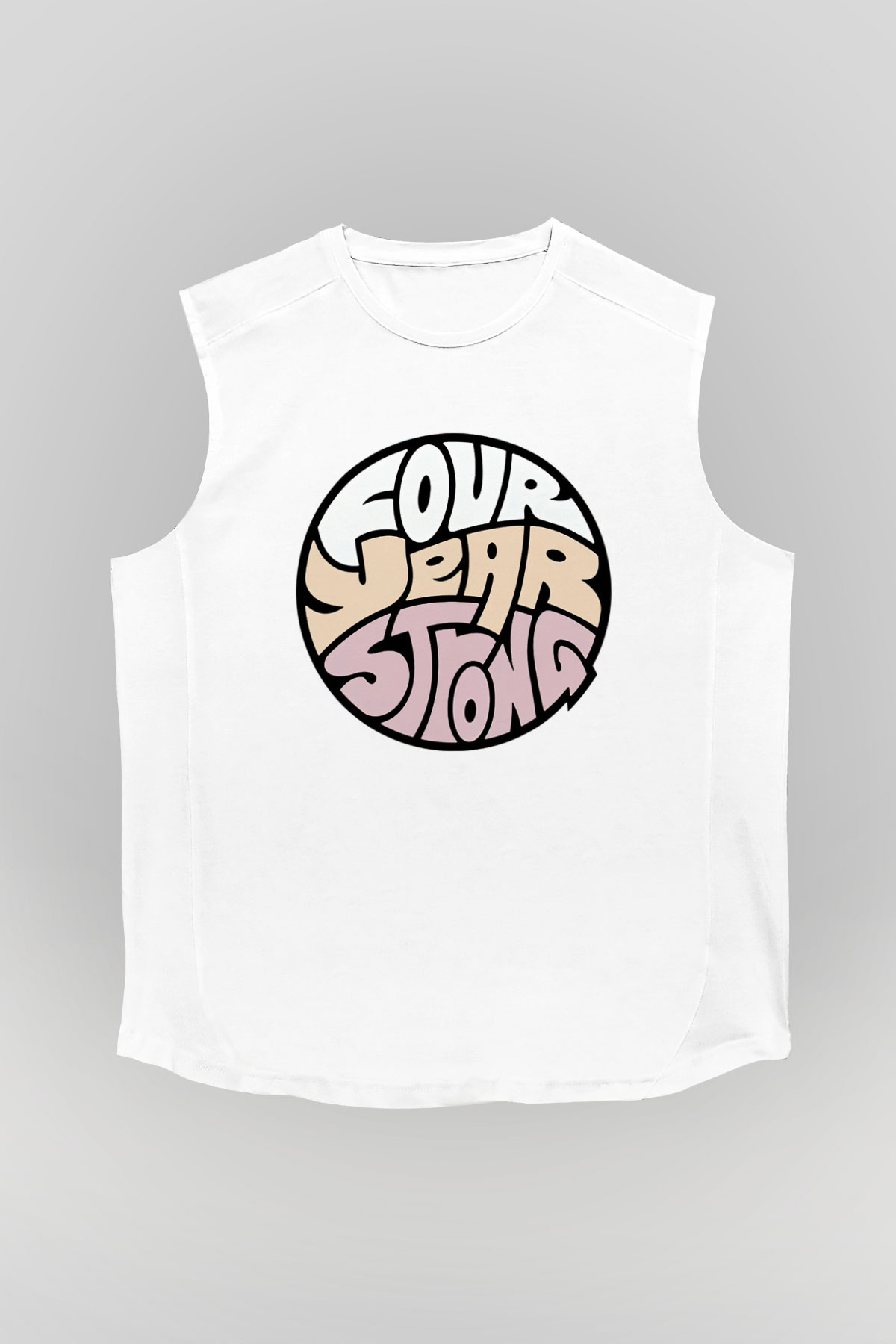 Four Year Strong Beyaz Unisex Kolsuz Tişört