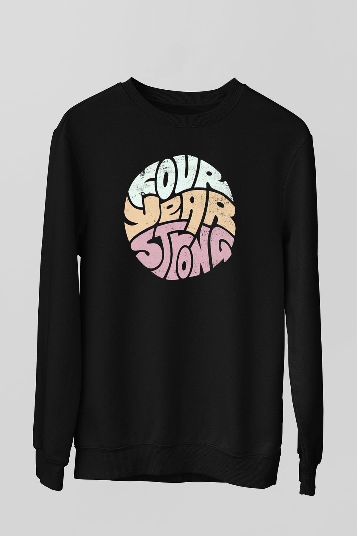 Four Year Strong Siyah Unisex Sweatshirt