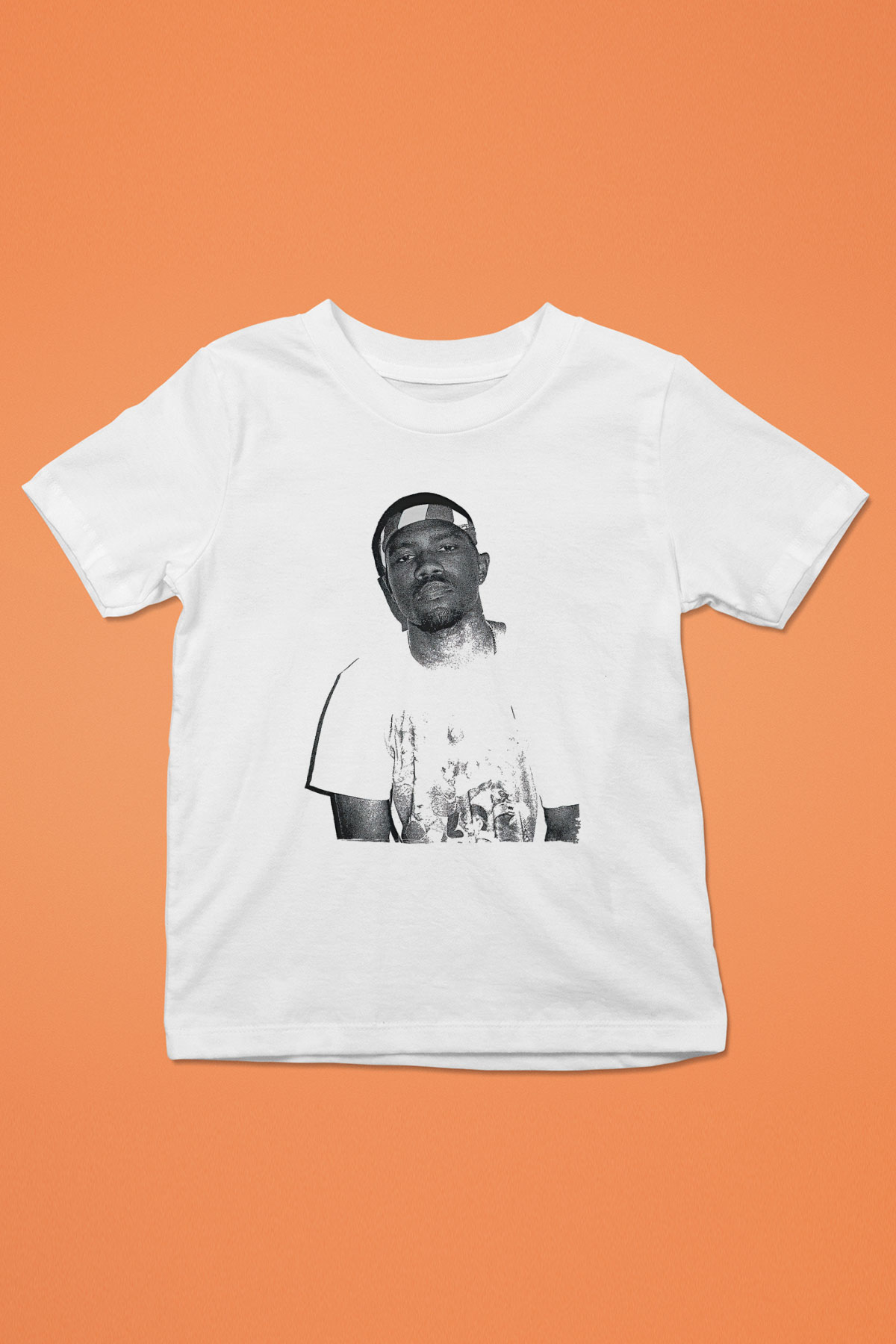 Frank Ocean Baskılı Beyaz Unisex Beyaz Çocuk Tişört - Tshirt