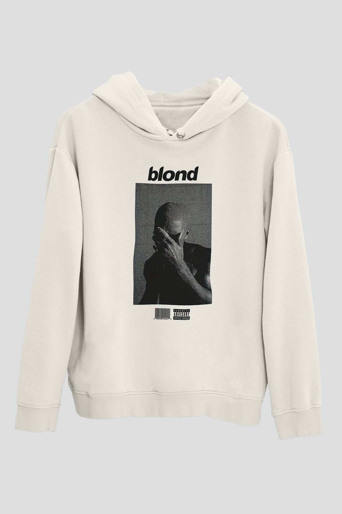 Frank Ocean Baskılı Beyaz Unisex Kapüşonlu Sweatshirt
