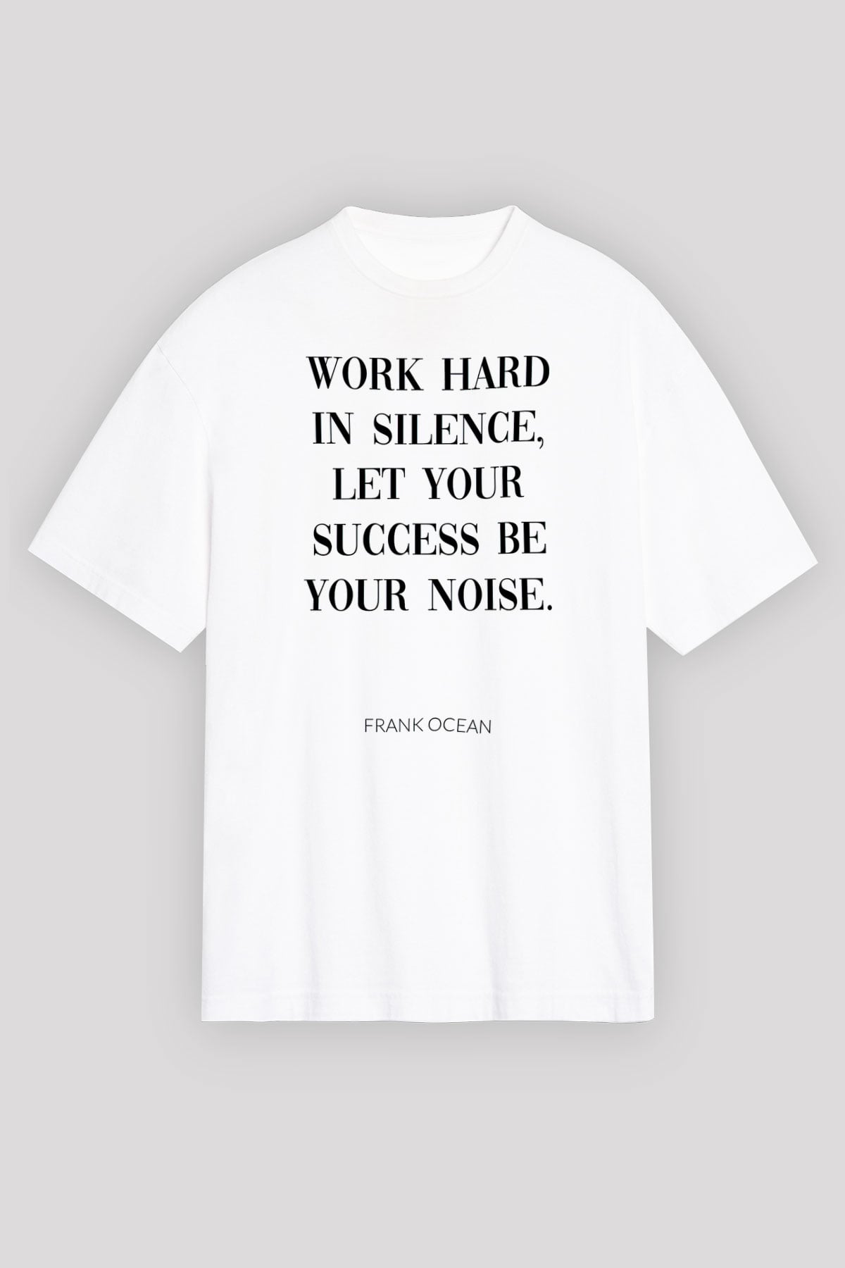 Frank Ocean Baskılı Beyaz Unisex Oversize Tişört - Tshirt