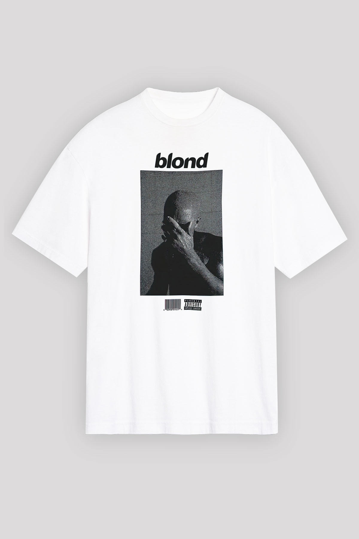 Frank Ocean Baskılı Beyaz Unisex Oversize Tişört - Tshirt