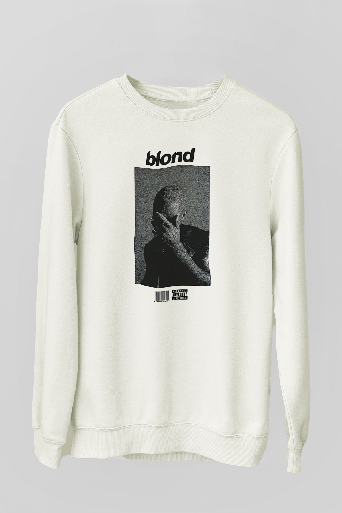 Frank Ocean Baskılı Beyaz Unisex Sweatshirt