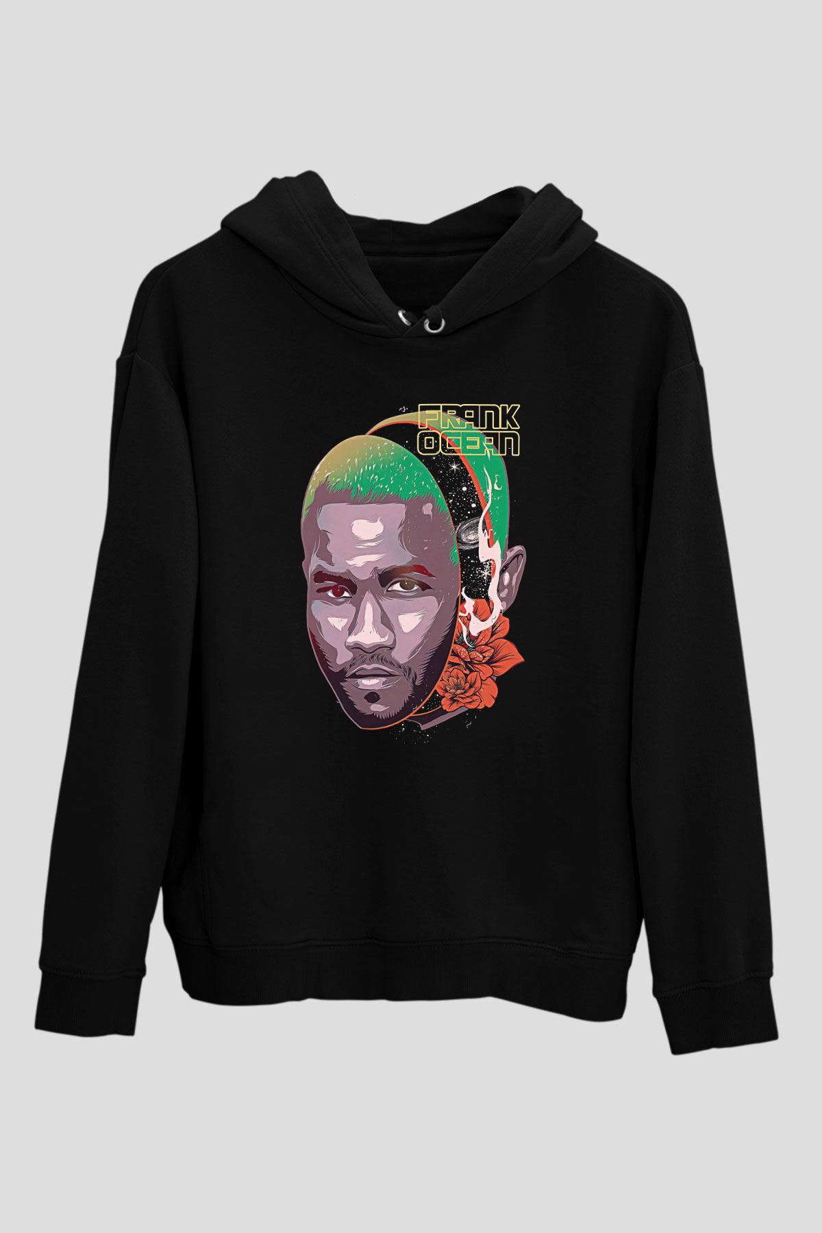 Frank Ocean Baskılı Unisex Siyah Hoodie