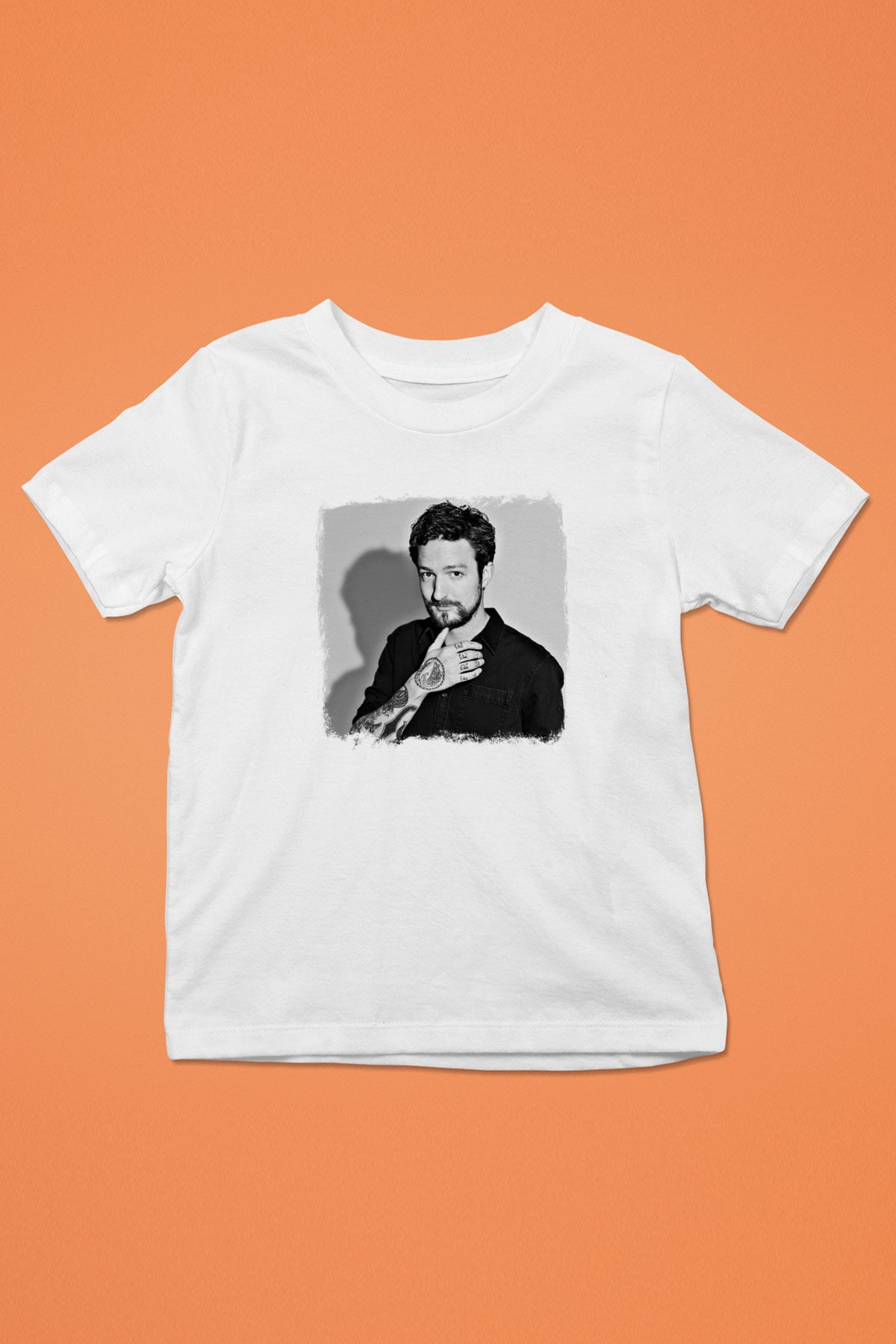 Frank Turner Baskılı Unisex Beyaz Çocuk Tişört