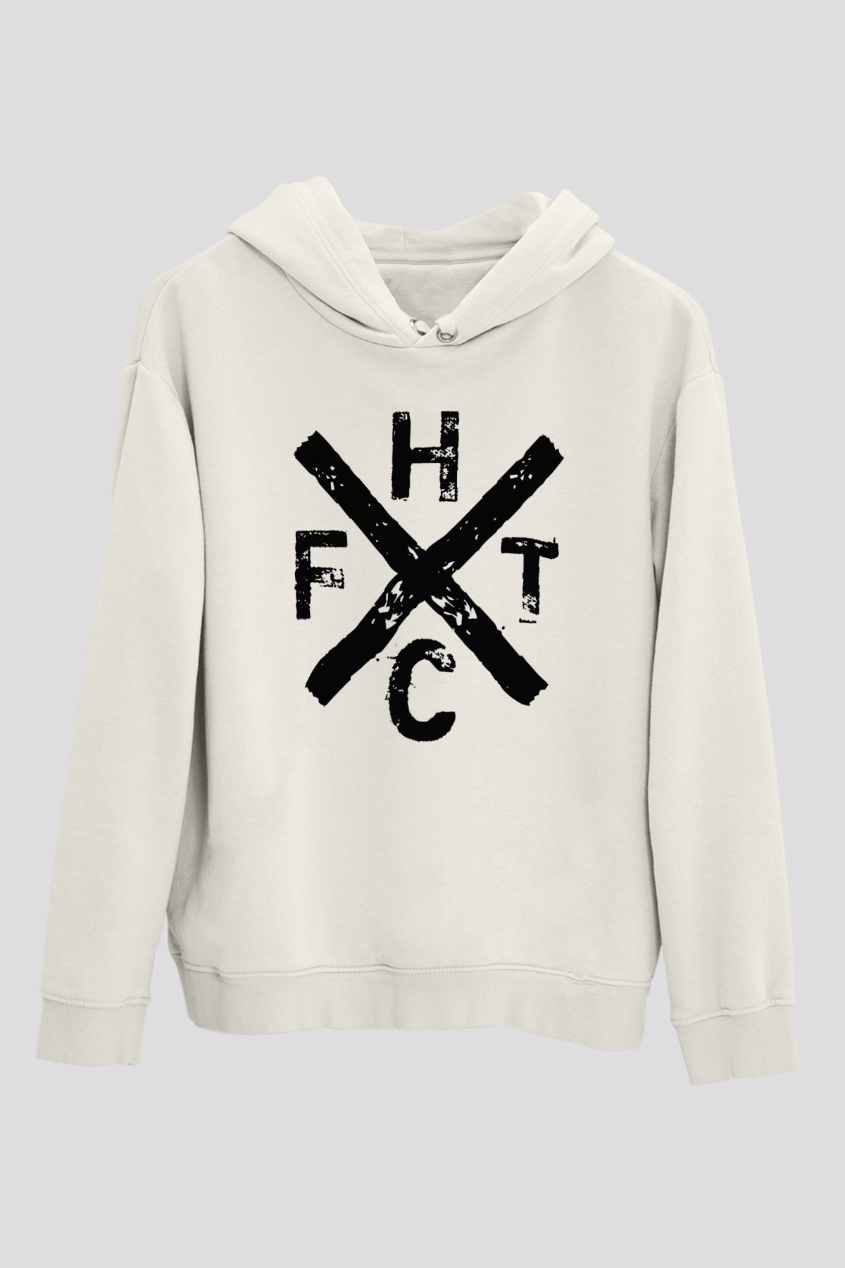 Frank Turner Beyaz Unisex Kapşonlu Sweatshirt