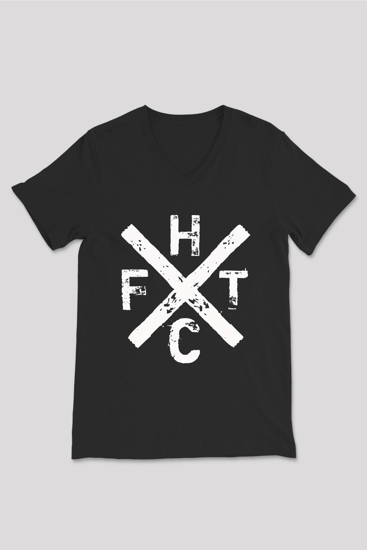 Frank Turner Siyah Unisex V Yaka Tişört T-Shirt