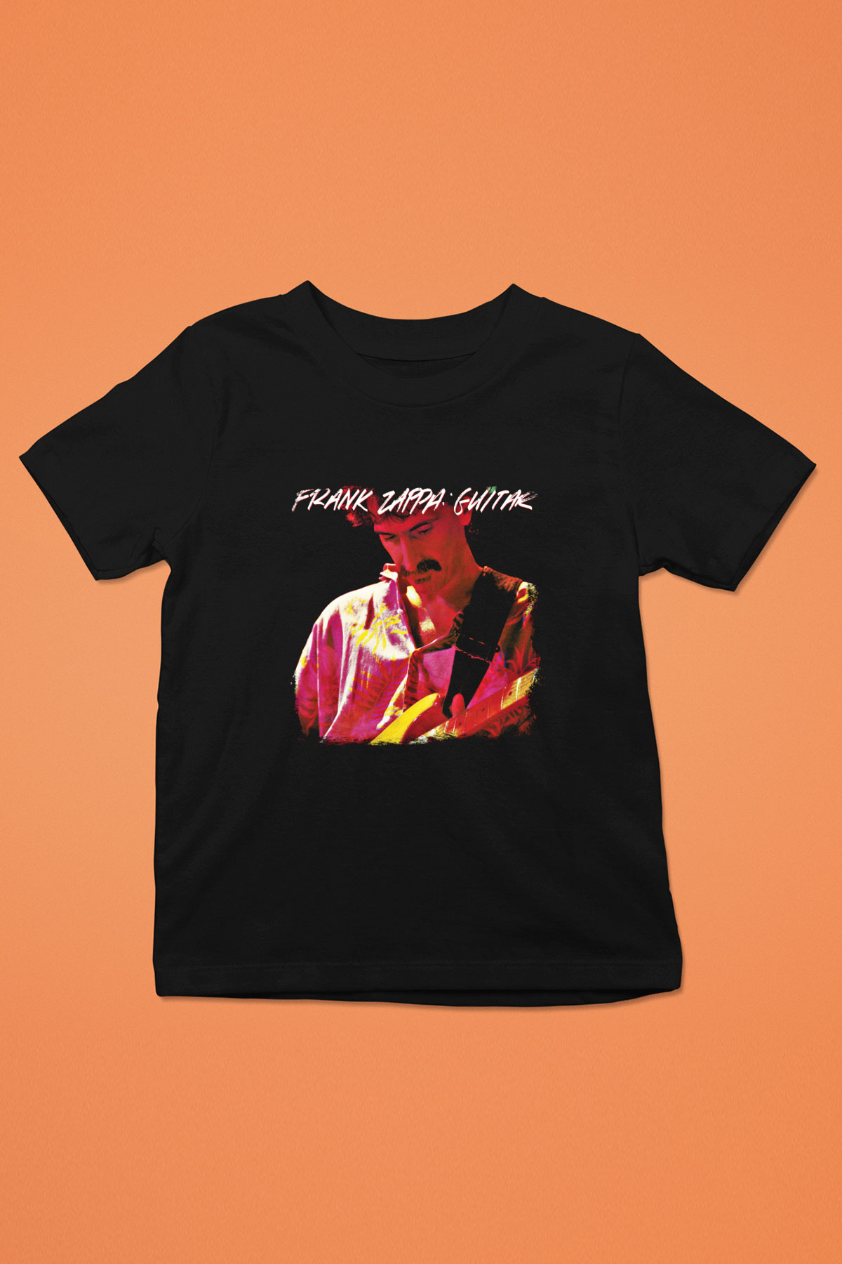 Frank Zappa Baskılı Unisex Siyah Çocuk Tişört