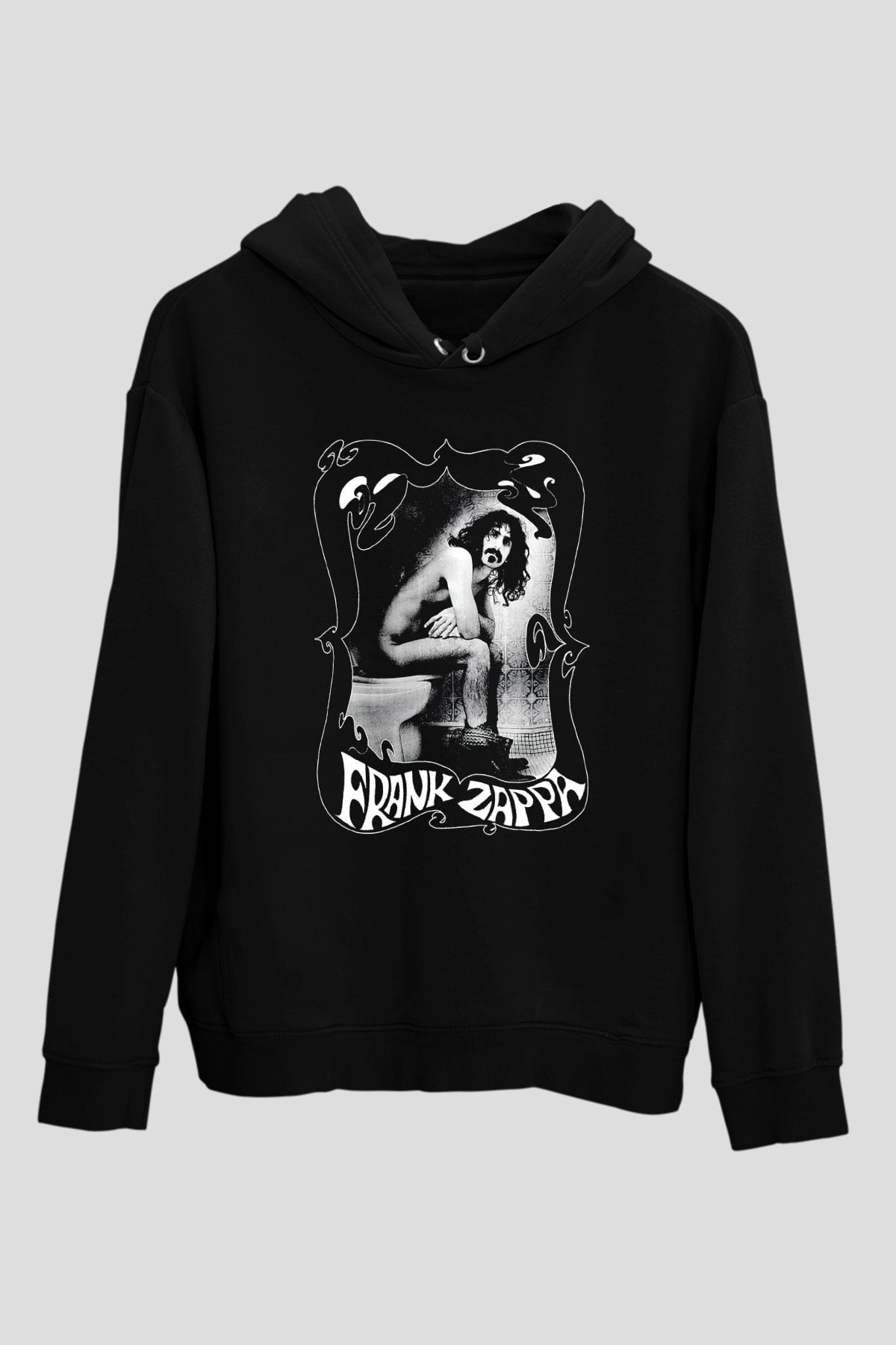 Frank Zappa Siyah Unisex Hoodie