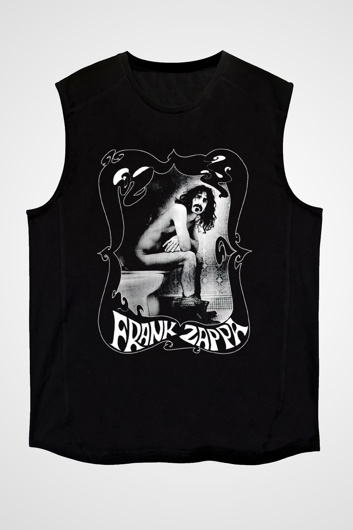Frank Zappa Siyah Unisex Kolsuz Tişört