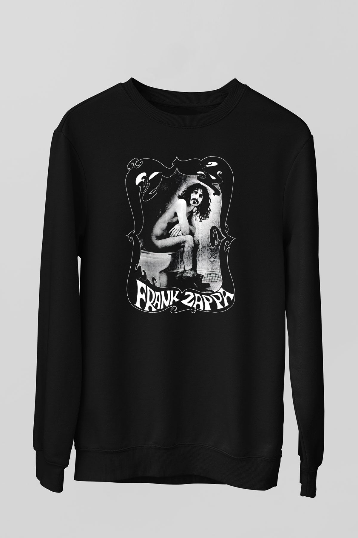 Frank Zappa Siyah Unisex Sweatshirt