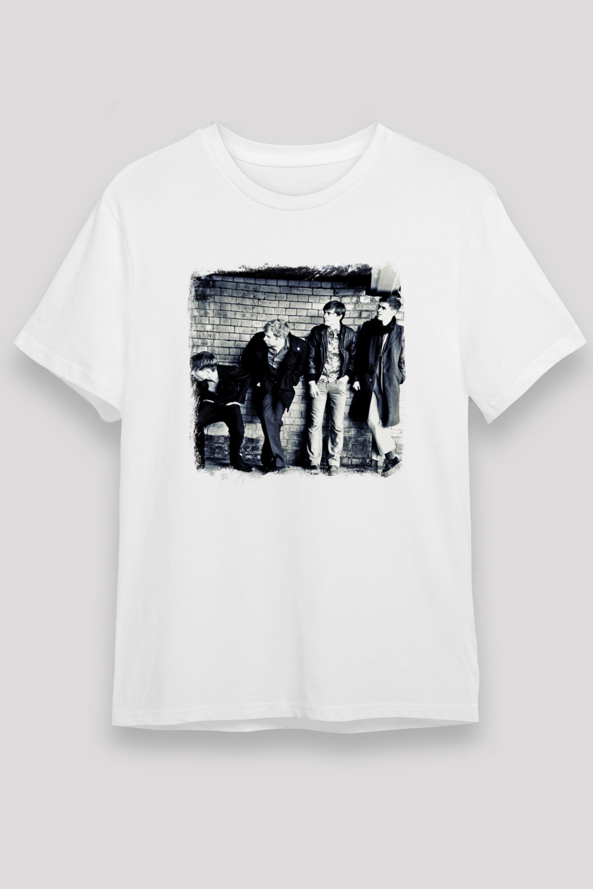 Franz Ferdinand Baskılı Unisex Beyaz Tişört